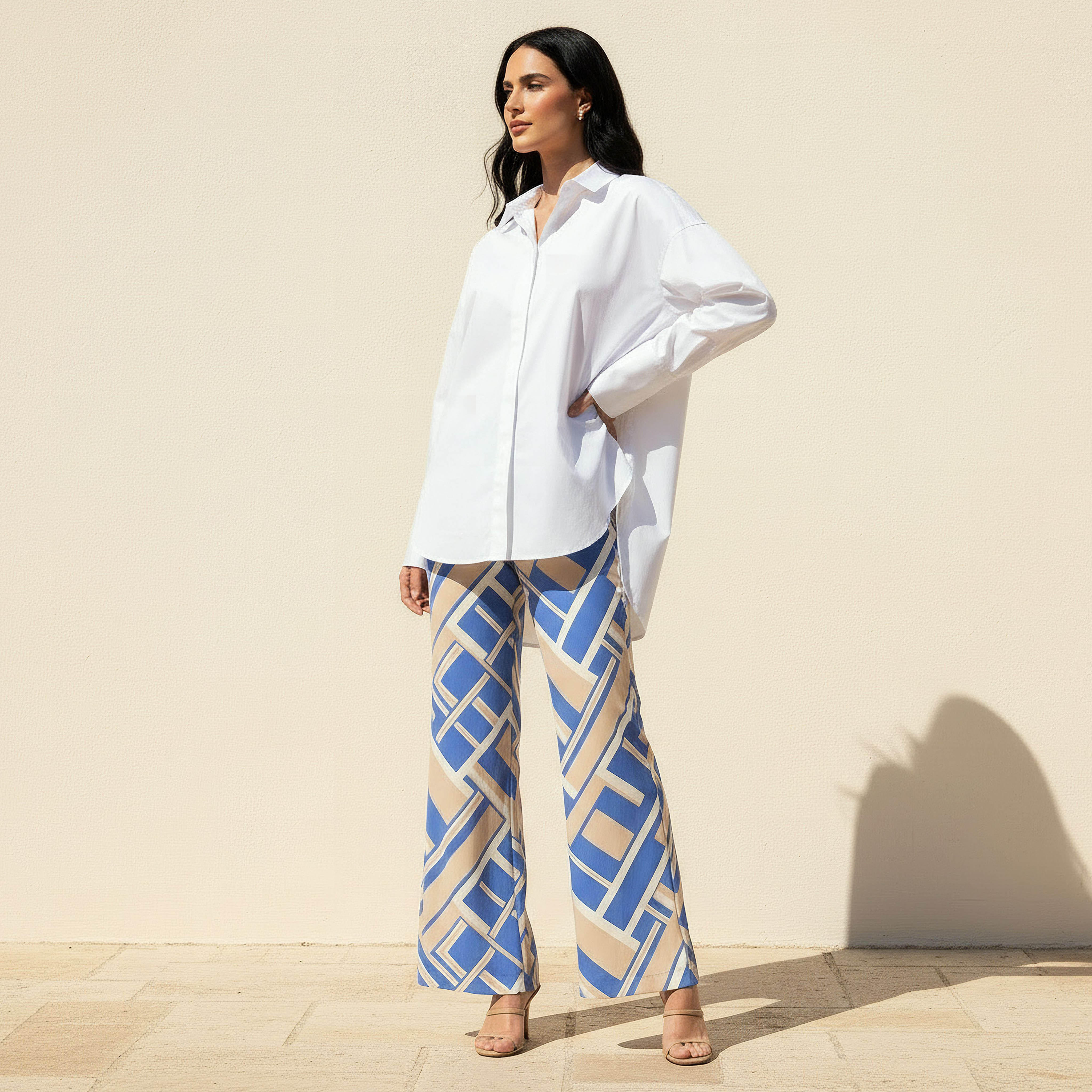 Oversized Poplin Shirt with High-Low Hem-women-clothing-shirtsandblouses-shirts-image-3