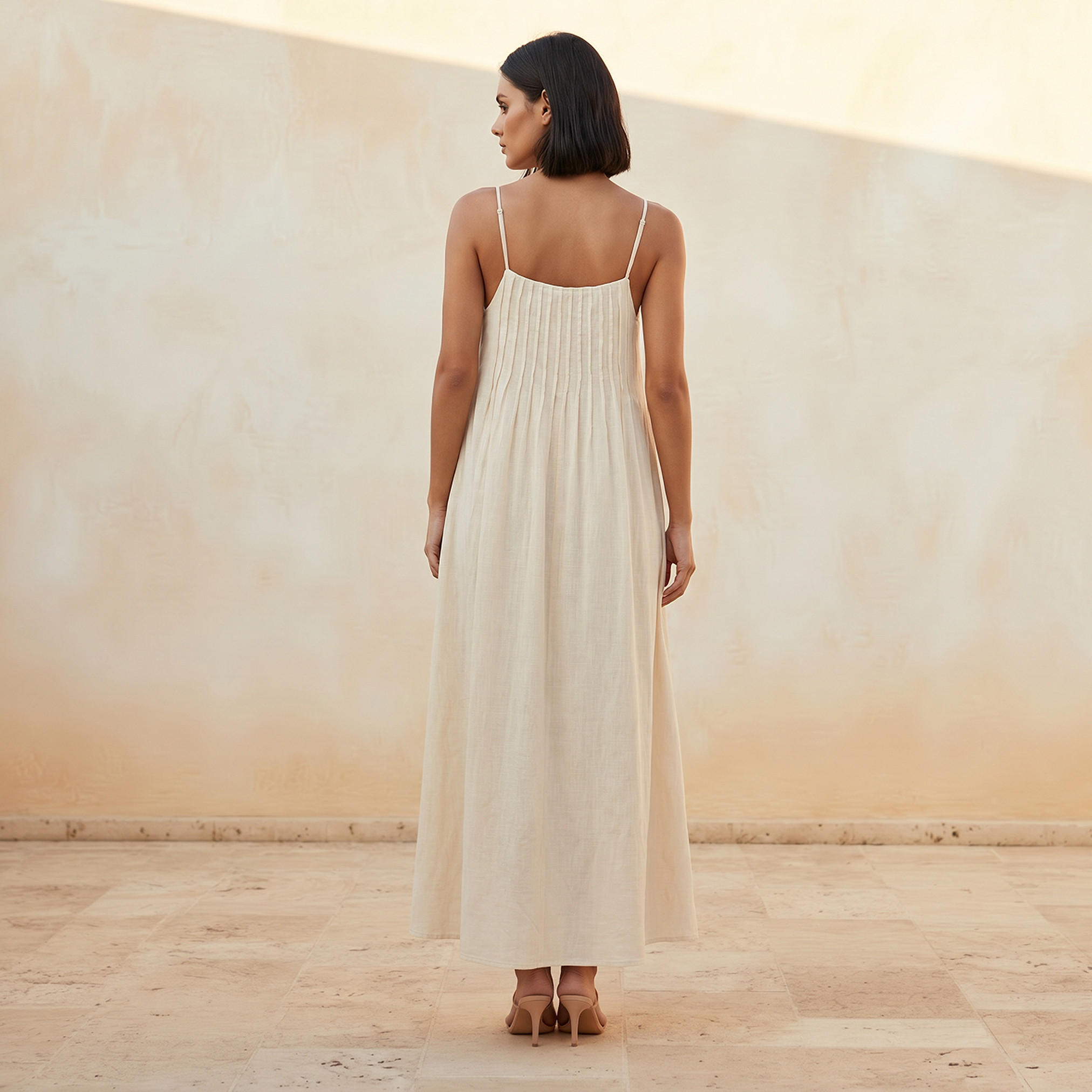 A-line Maxi Dress with Spaghetti Straps-women-clothing-dresses-image-3