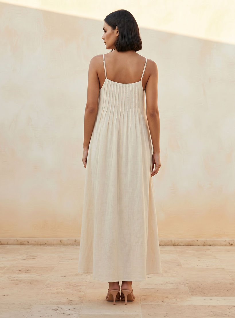 A-line Maxi Dress with Spaghetti Straps-women-clothing-dresses-image-3
