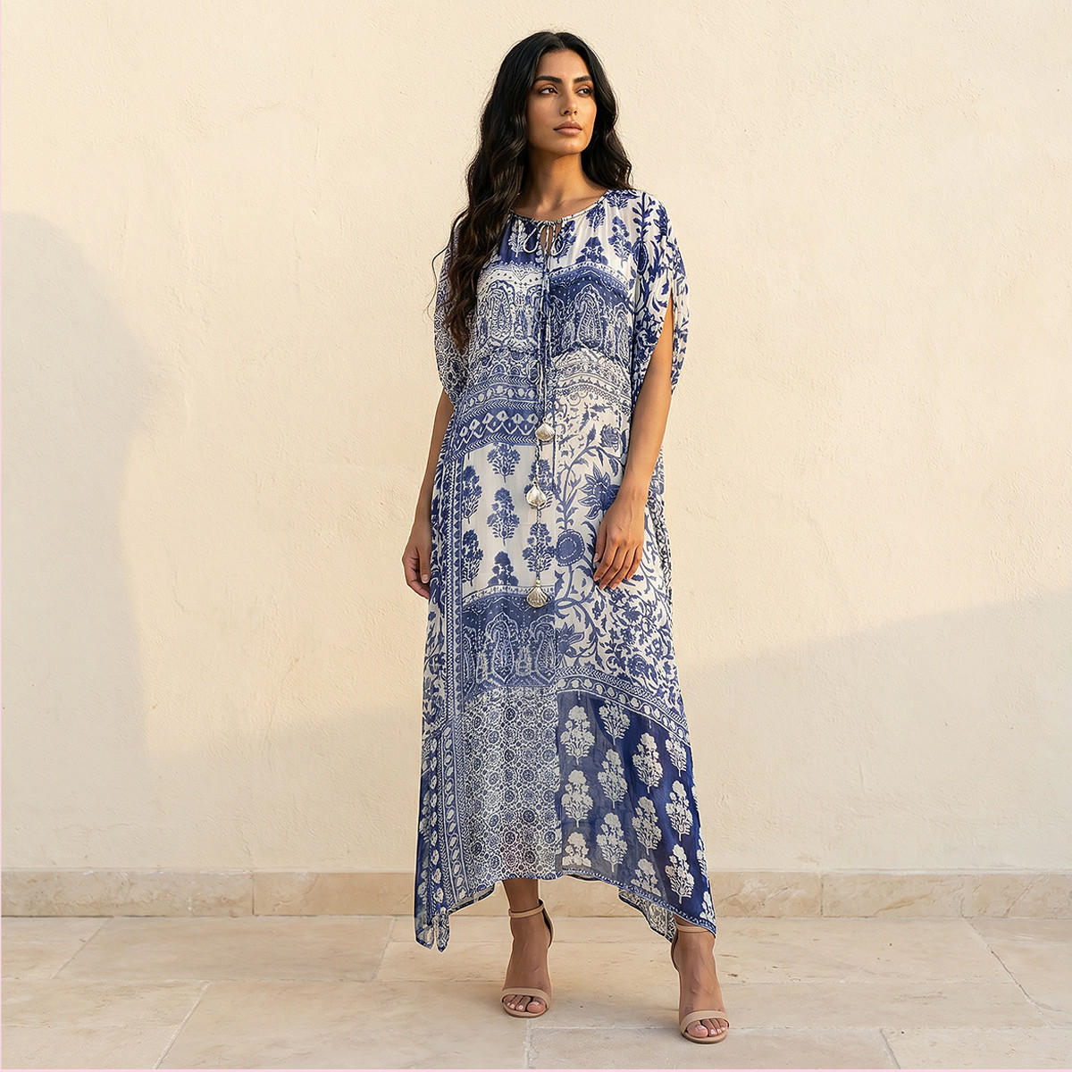 فستان قفطان ماكسي بطبعات بيزلي-women-clothing-dresses-image-1