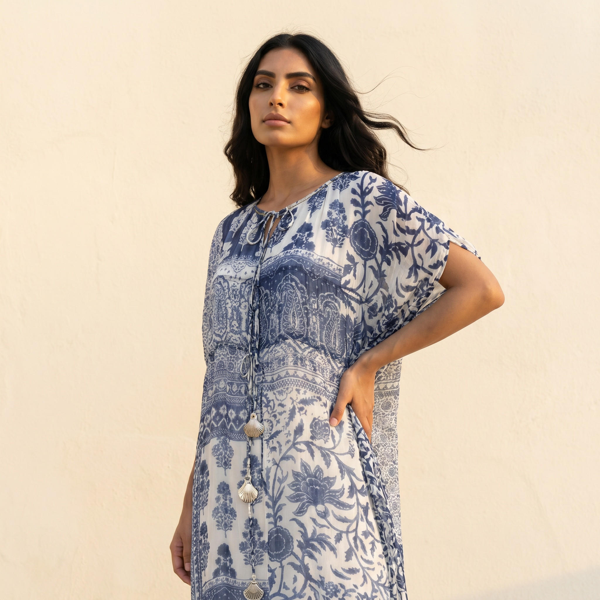 Kaftan Maxi Dress with Paisley Print-women-clothing-dresses-image-2