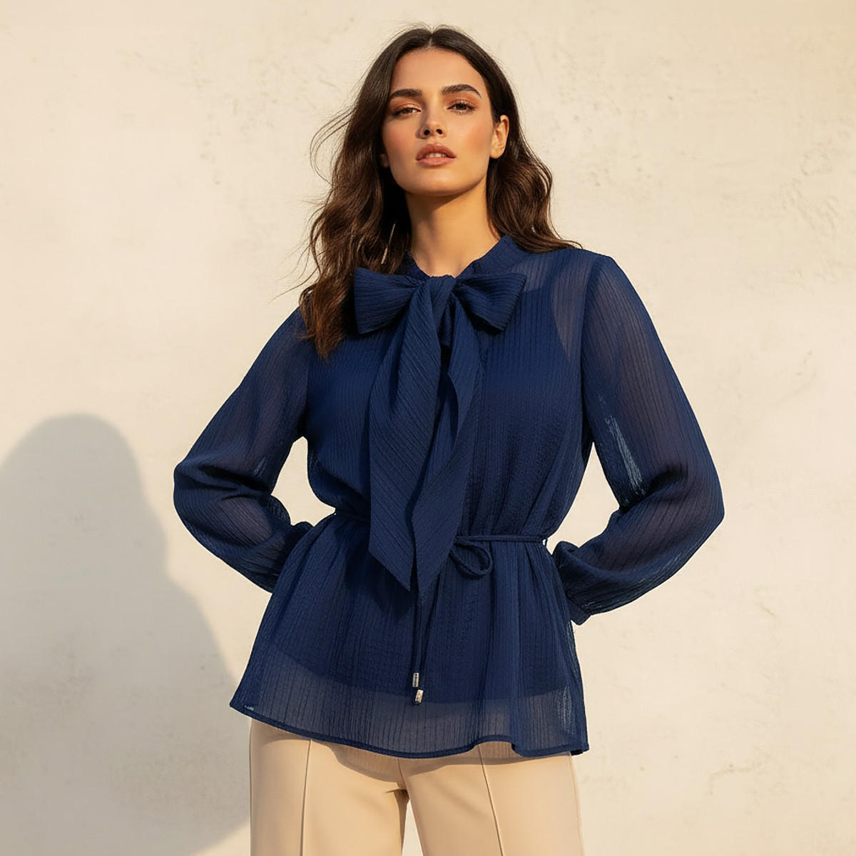 Top with Pussy Bow Neck-women-clothing-shirtsandblouses-blouses-image-1