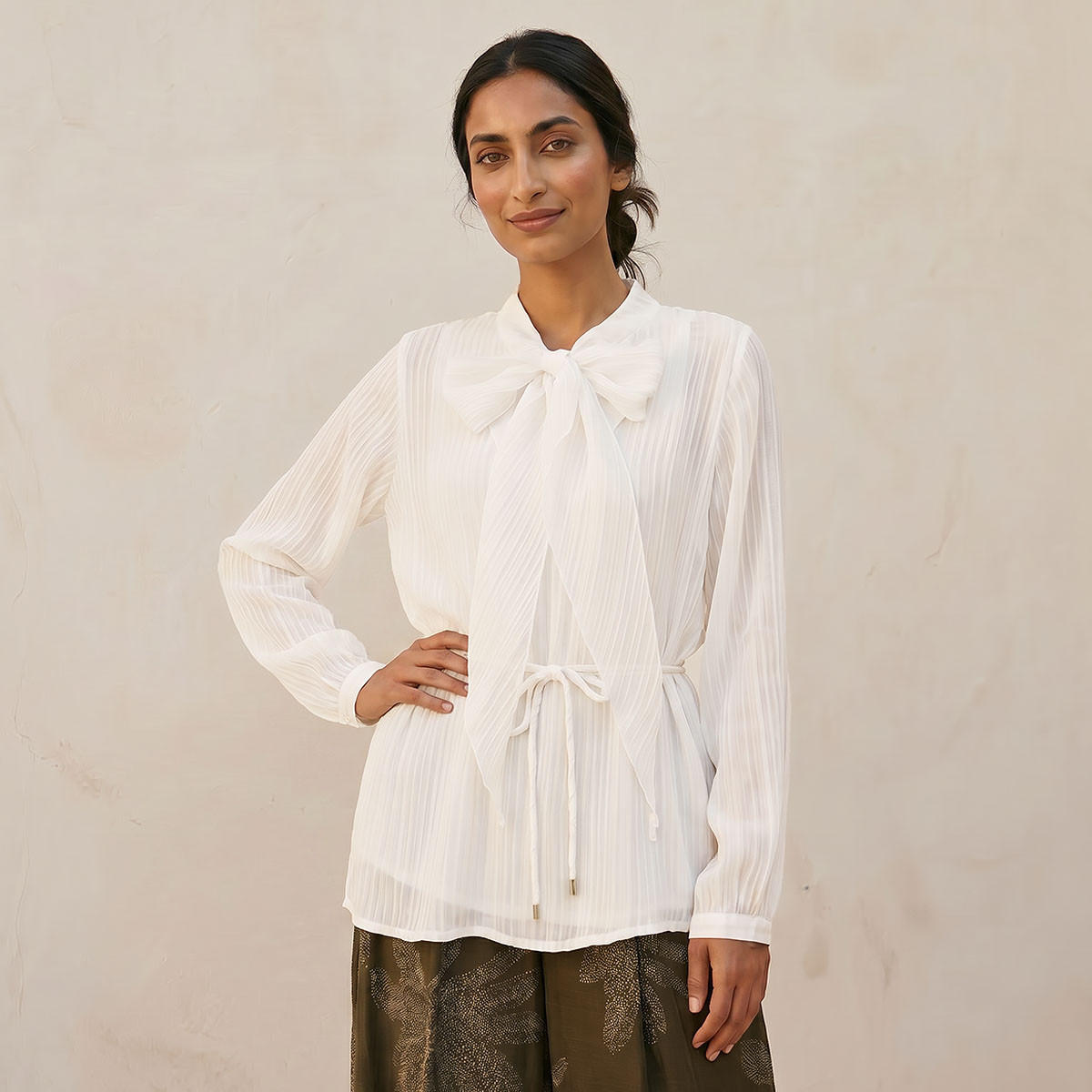 Top with Pussy Bow Neck-women-clothing-shirtsandblouses-blouses-image-1