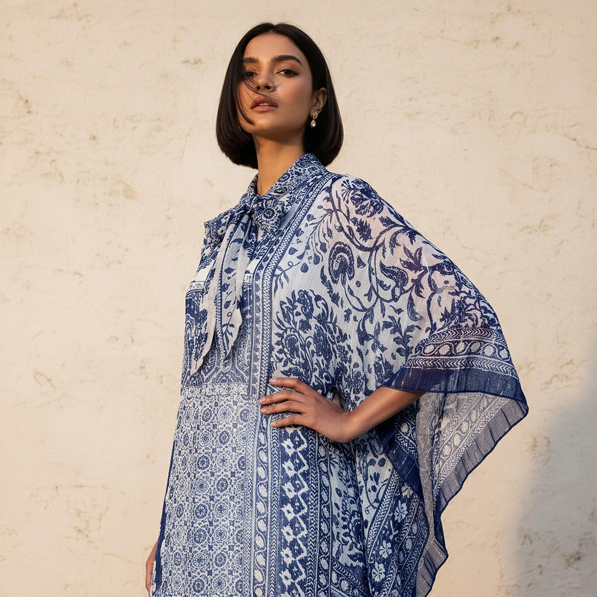 Kaftan Maxi Dress with Printed Design-women-clothing-dresses-image-3