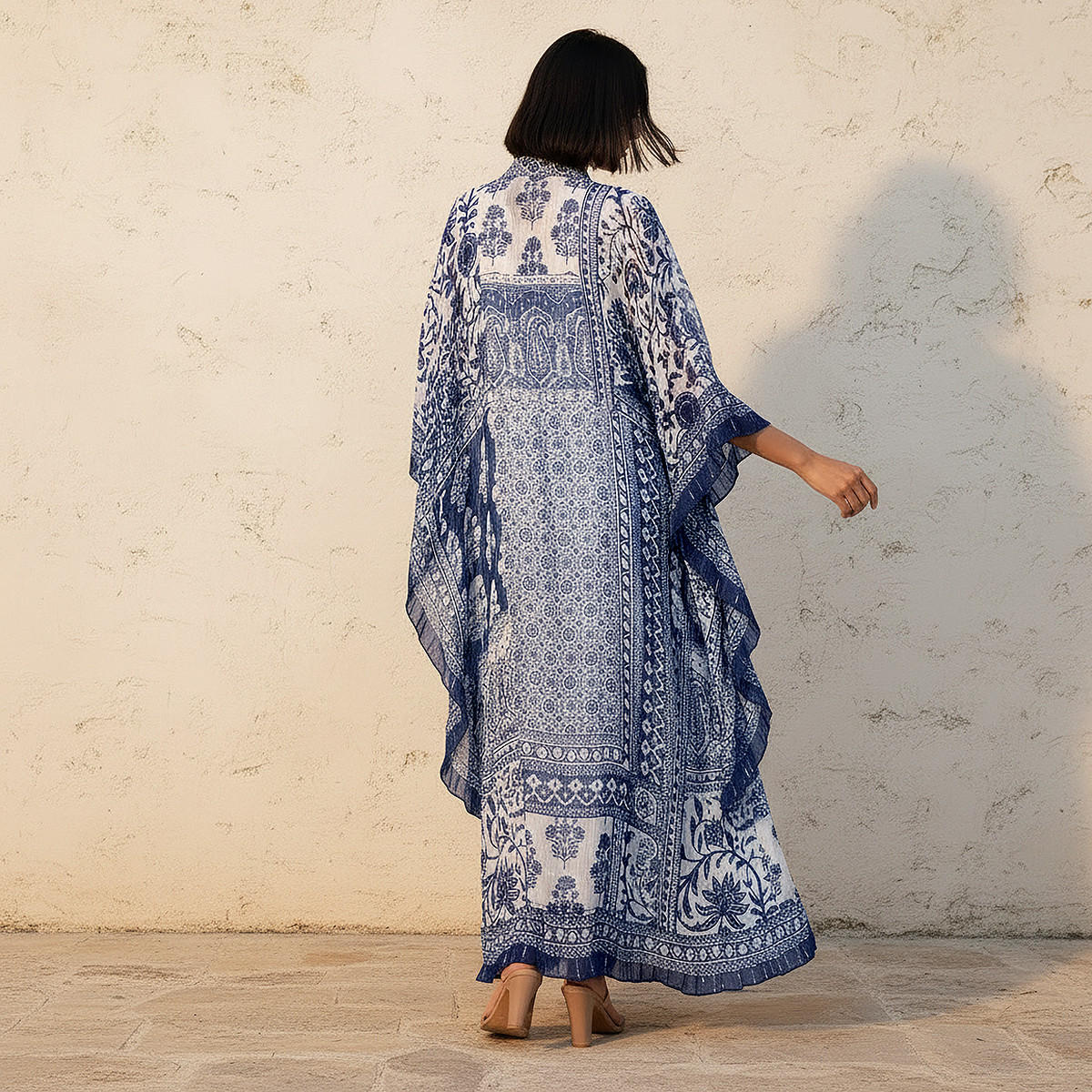 Kaftan Maxi Dress with Printed Design-women-clothing-dresses-image-4