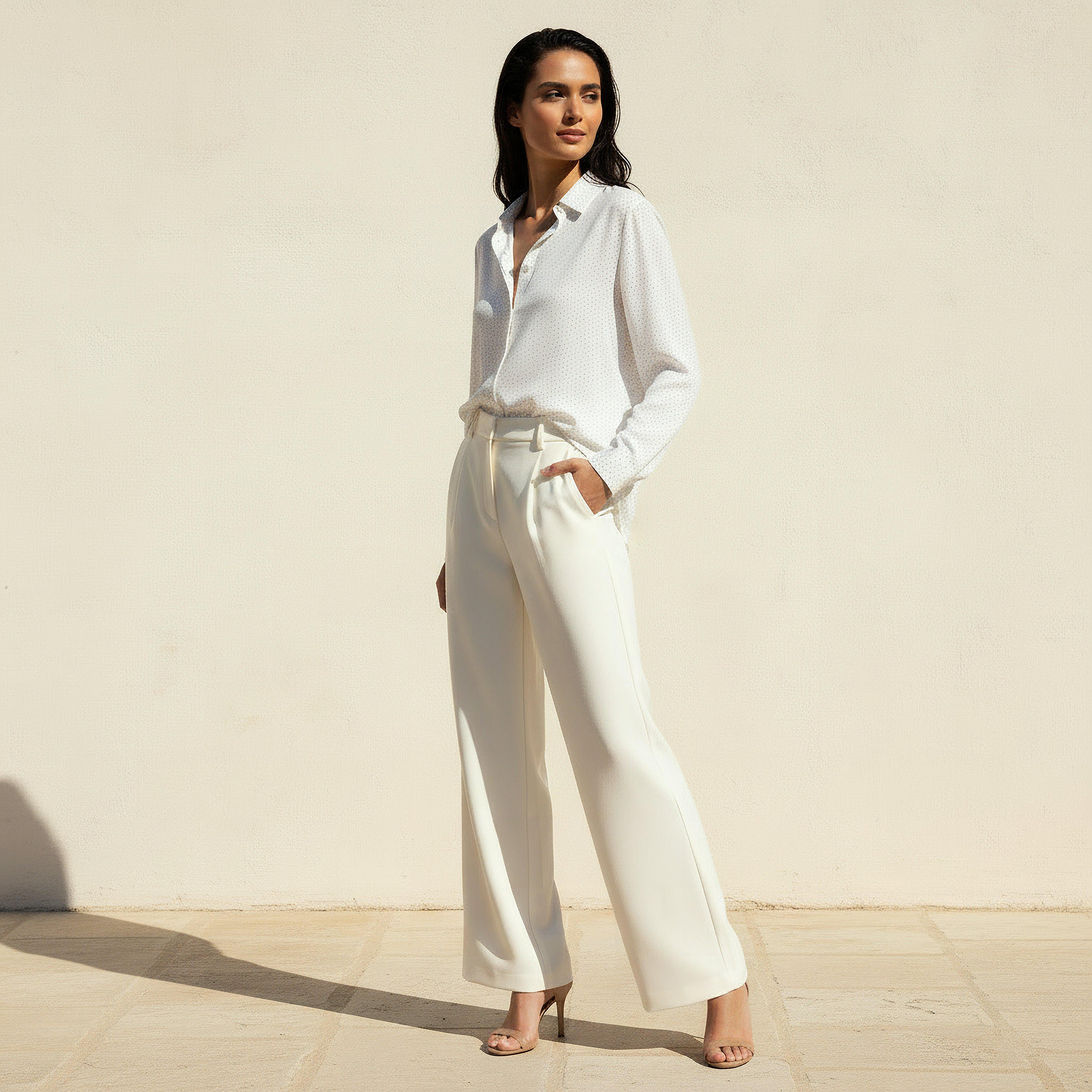 Relaxed Fit Shirt with Notch Collar-women-clothing-shirtsandblouses-shirts-image-3