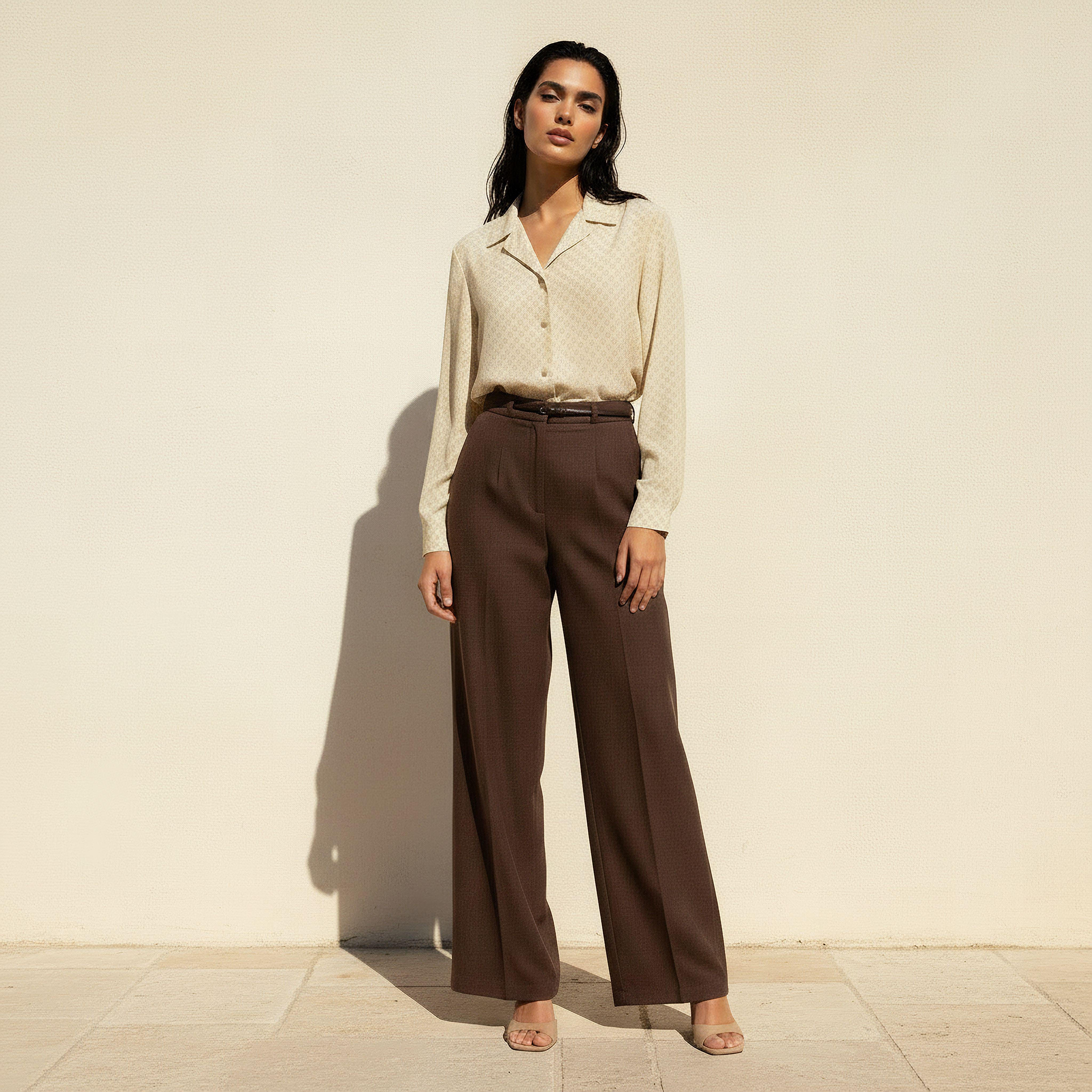 Relaxed Fit Shirt with Notch Collar-women-clothing-shirtsandblouses-shirts-image-3