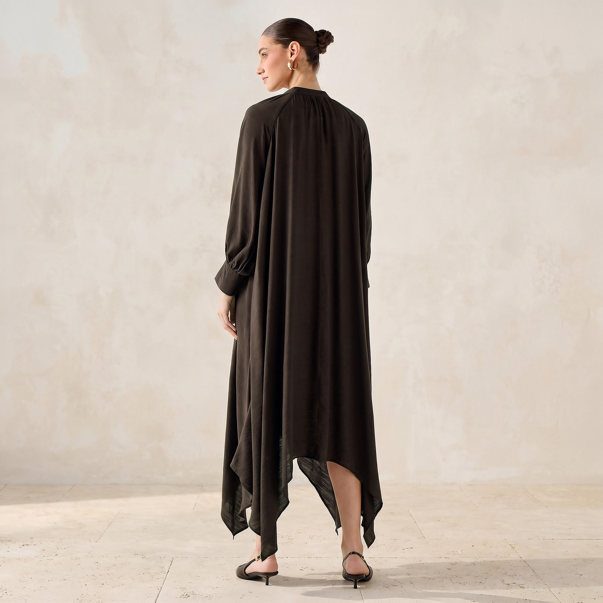 فستان غير متماثل برباط على العنق-women-clothing-dresses-image-3