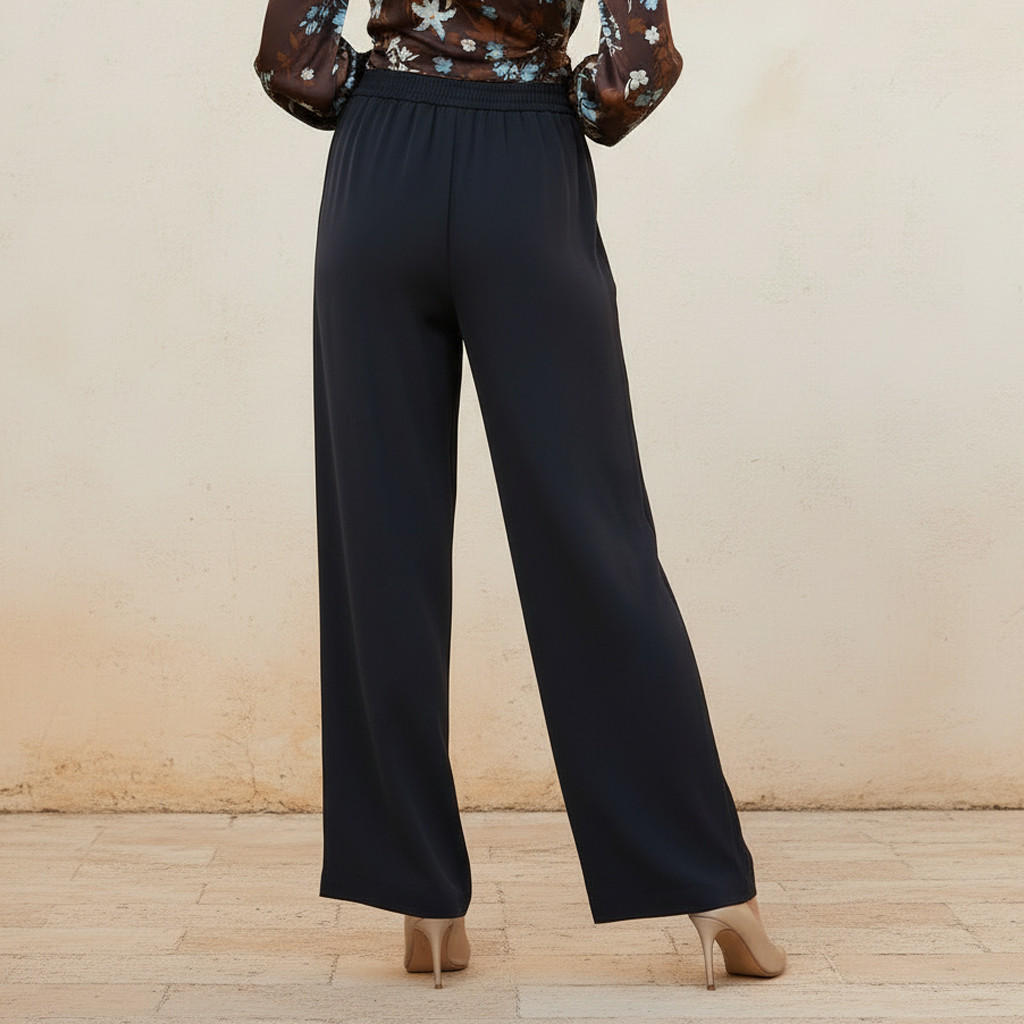 Straight Fit Elasticated Waist Pants-women-clothing-bottoms-trousers-image-4