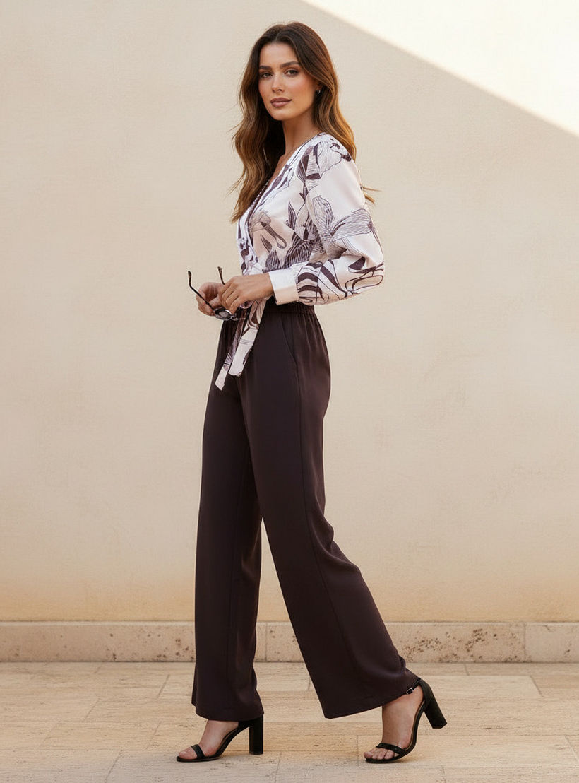 Straight Fit Elasticated Waist Pants-women-clothing-bottoms-trousers-image-3