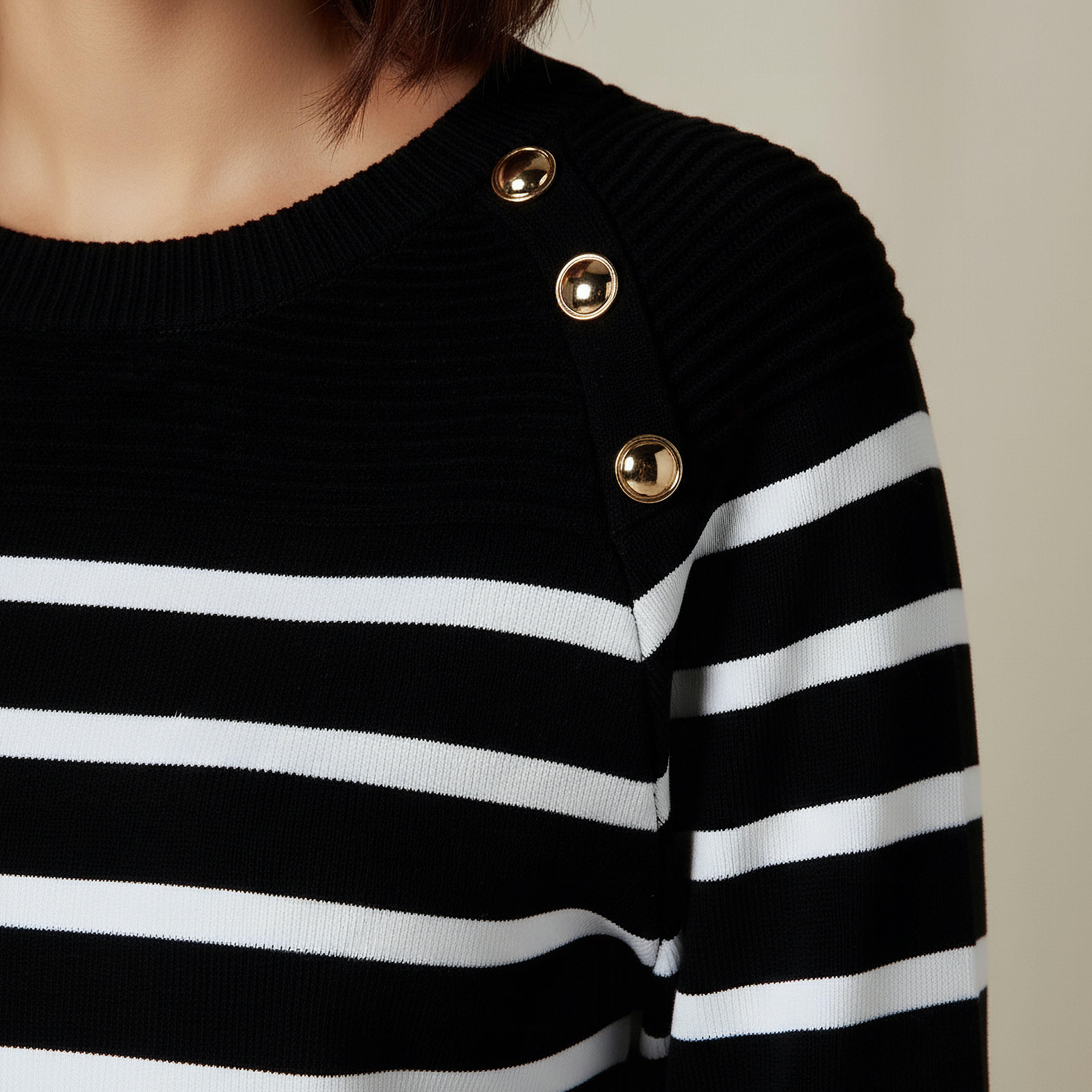 Regular Fit Top with Stripes-women-clothing-tshirts-image-4