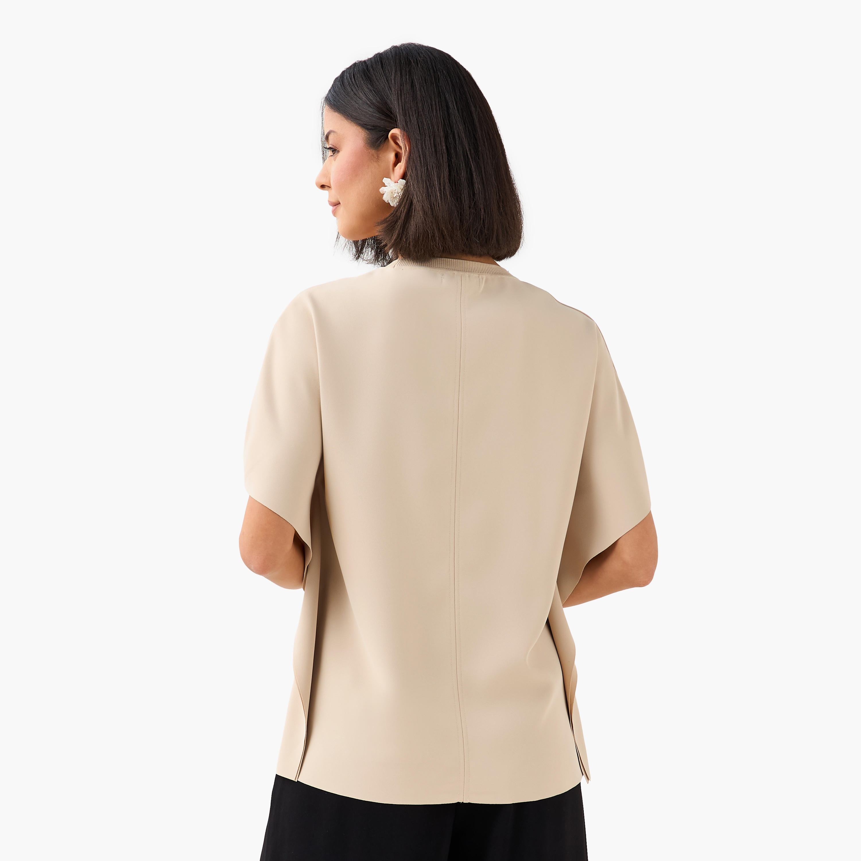 Kimono Sleeves Top with Cutout Detail-women-clothing-shirtsandblouses-blouses-image-4