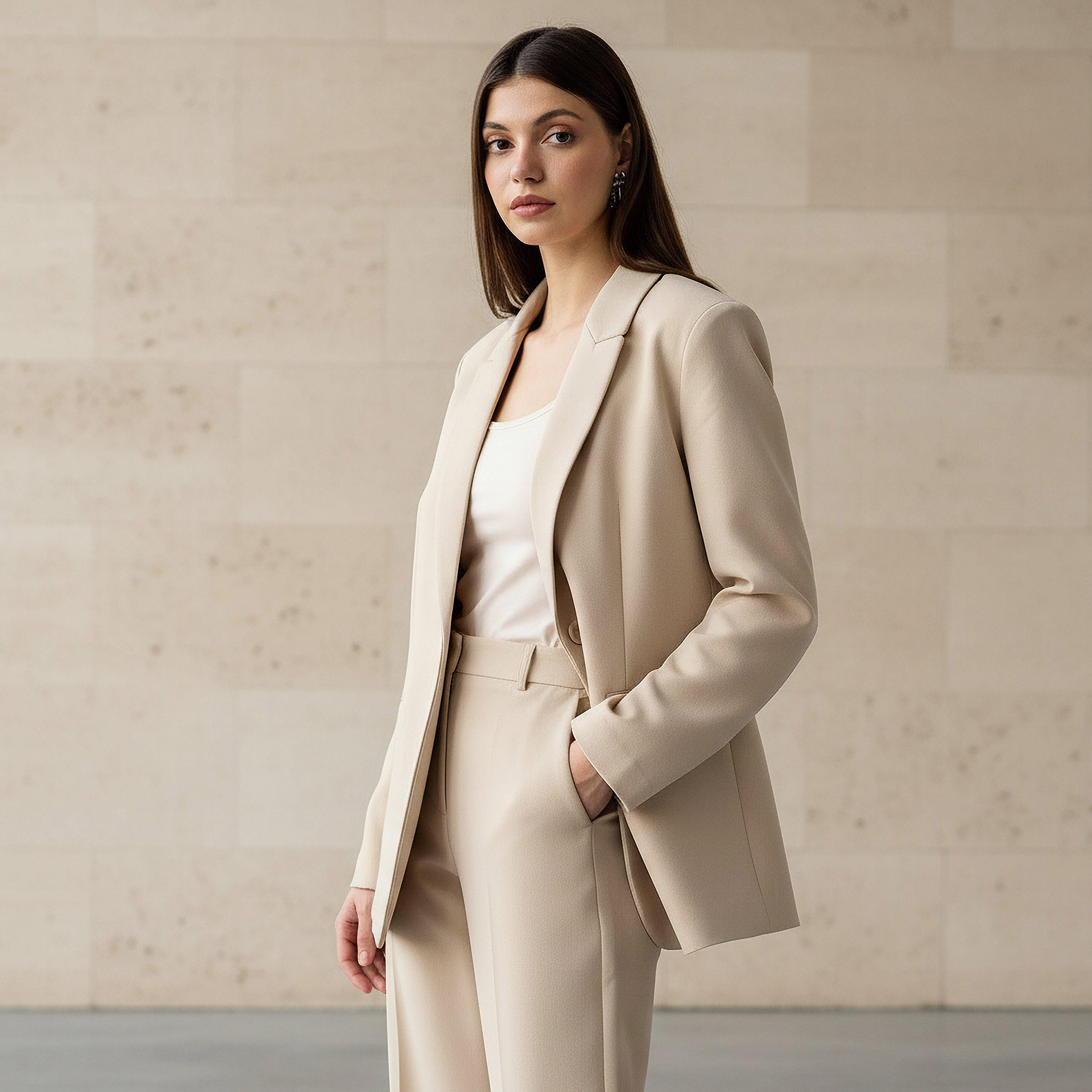 Regular Single Breasted Blazer with Notched Lapel-women-clothing-coatsandjackets-blazers-image-1