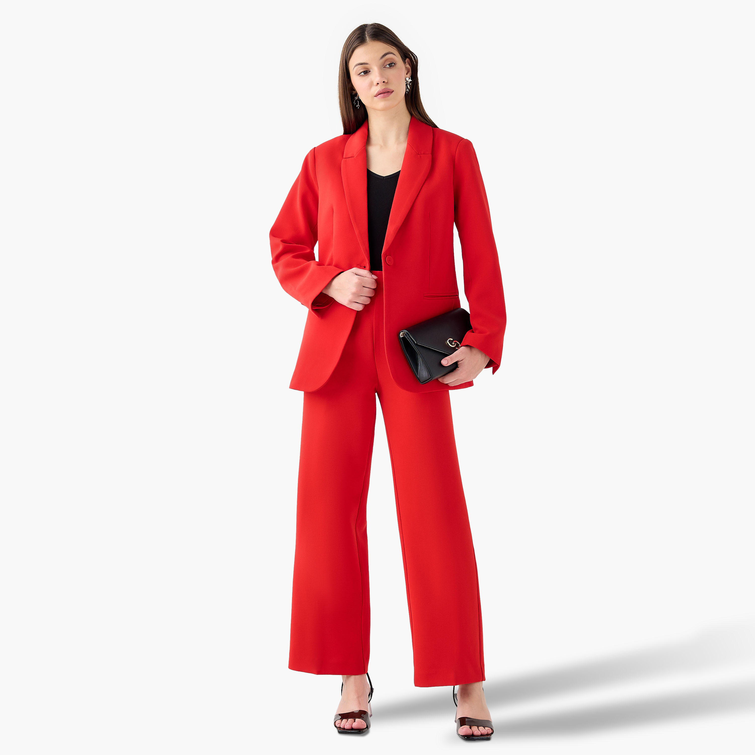 بليزر عادي بزر واحد وياقة مطوية-women-clothing-coatsandjackets-blazers-image-4