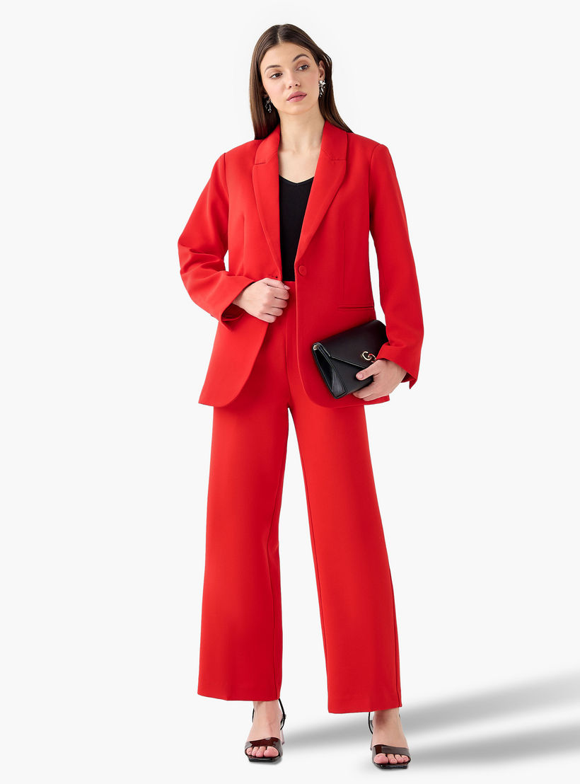 بليزر عادي بزر واحد وياقة مطوية-women-clothing-coatsandjackets-blazers-image-4