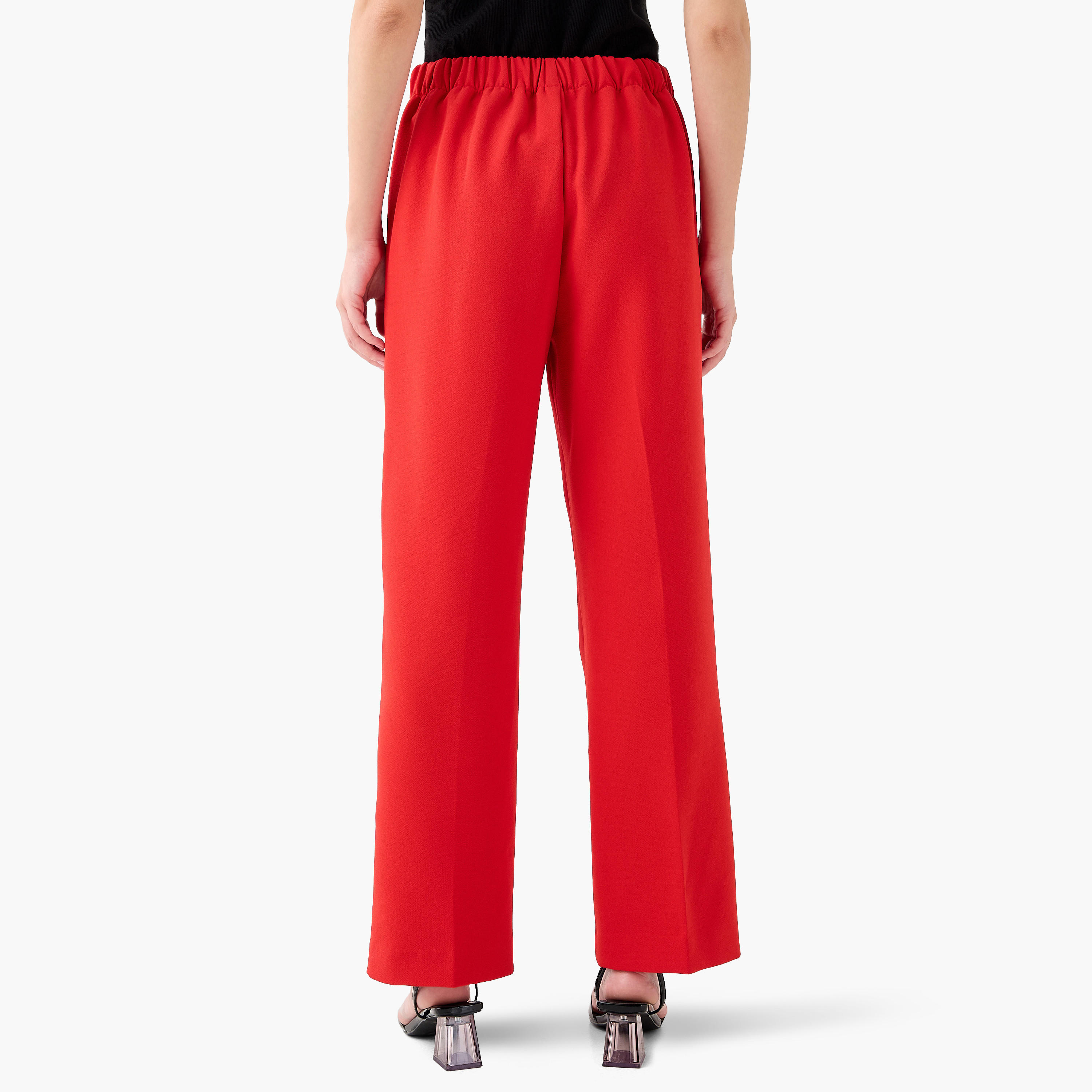 Regular Fit Flexi Waist Trousers-women-clothing-coordsets-image-3