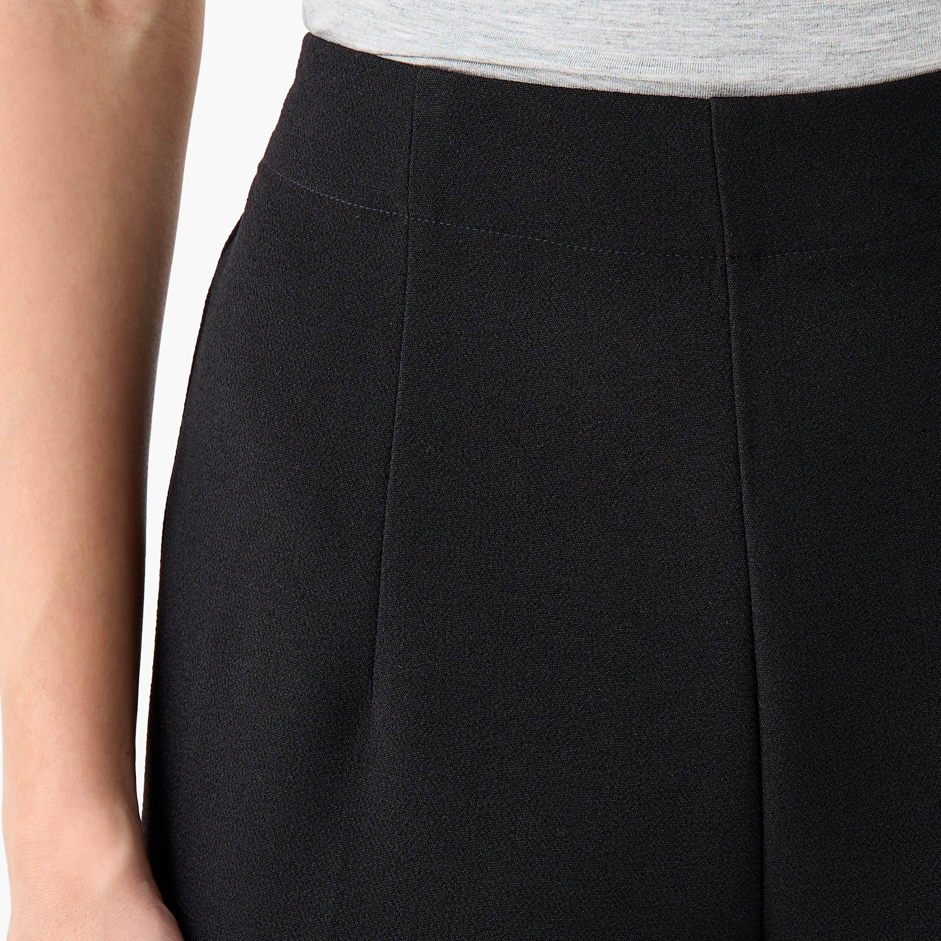 بنطلون بقصة عادية وخصر مرن-women-clothing-coordsets-image-2