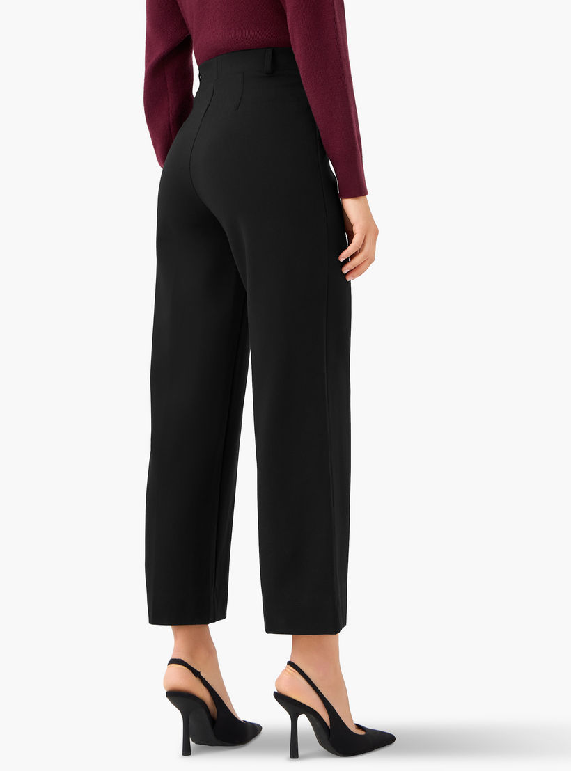 Regular Fit Trousers with Elasticated Waistband-women-clothing-bottoms-trousers-image-4