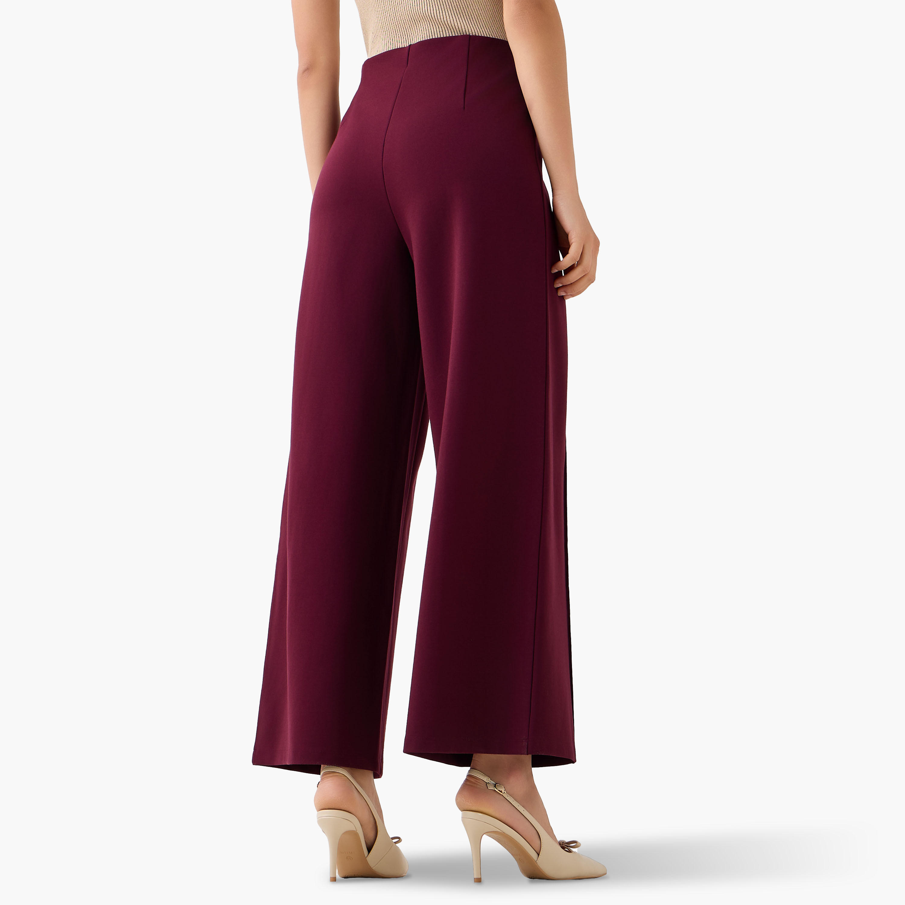 بنطلون واسع الساقين كامل الطول-women-clothing-bottoms-trousers-image-2