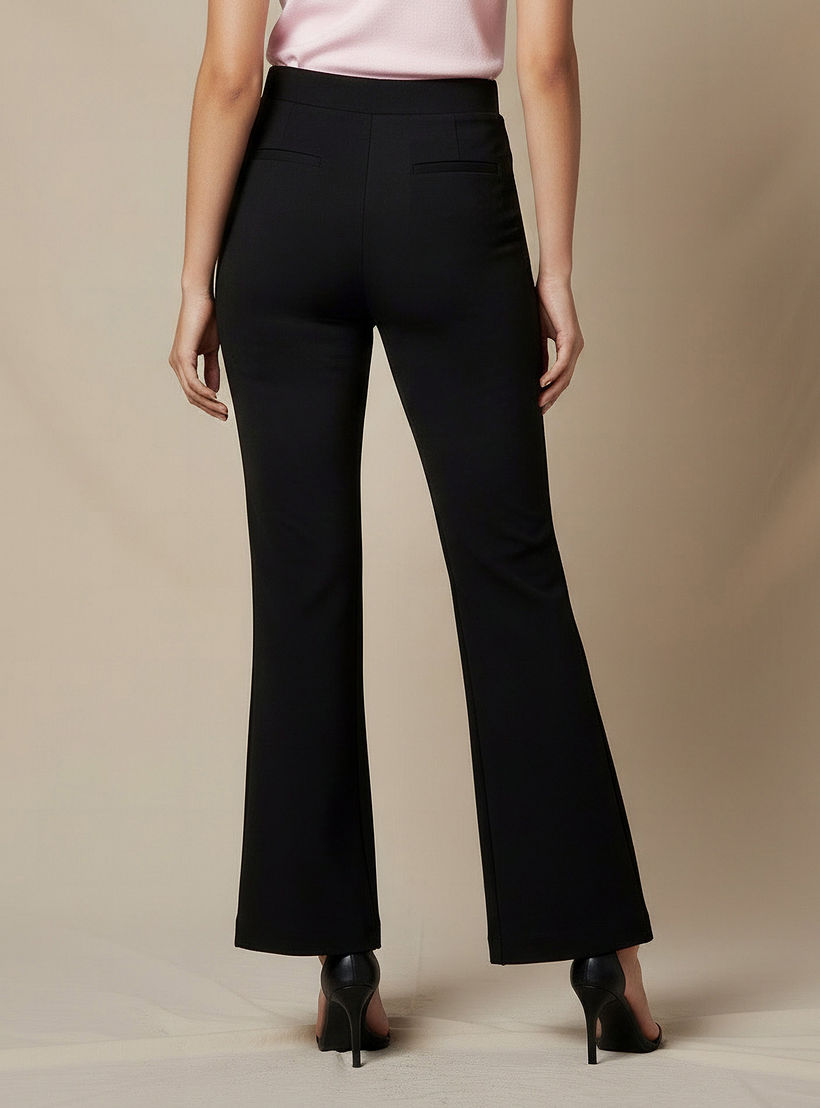 High Rise Ankle Length Bootcut Trousers-women-clothing-bottoms-trousers-image-3