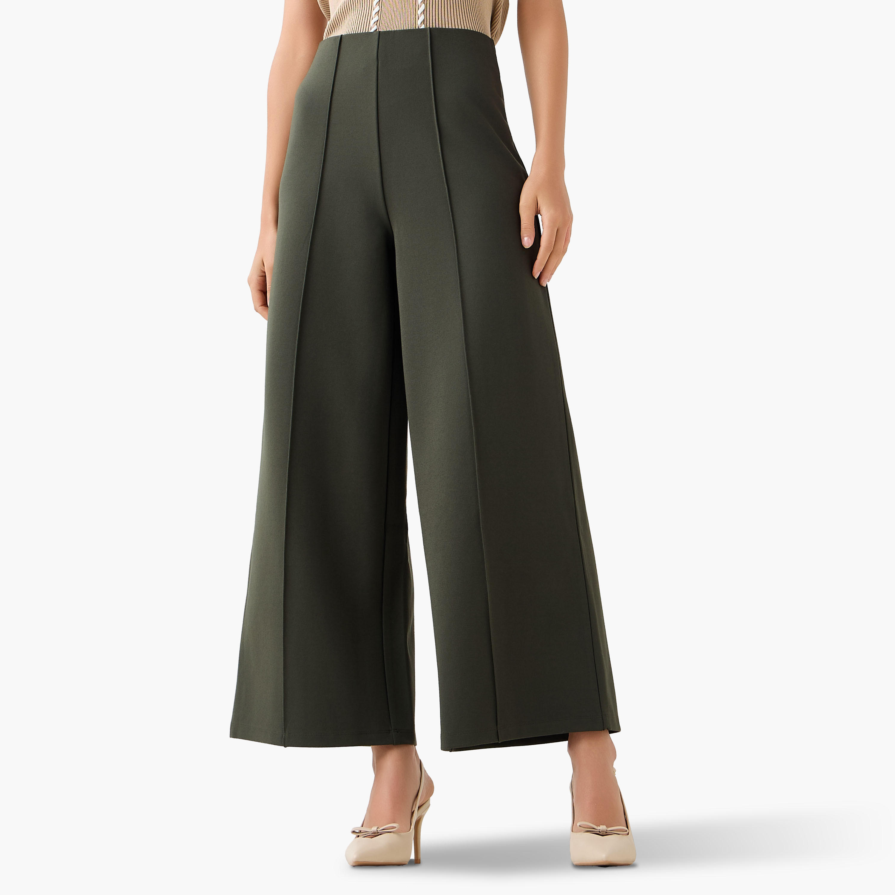 بنطلون واسع الساقين كامل الطول-women-clothing-bottoms-trousers-image-5