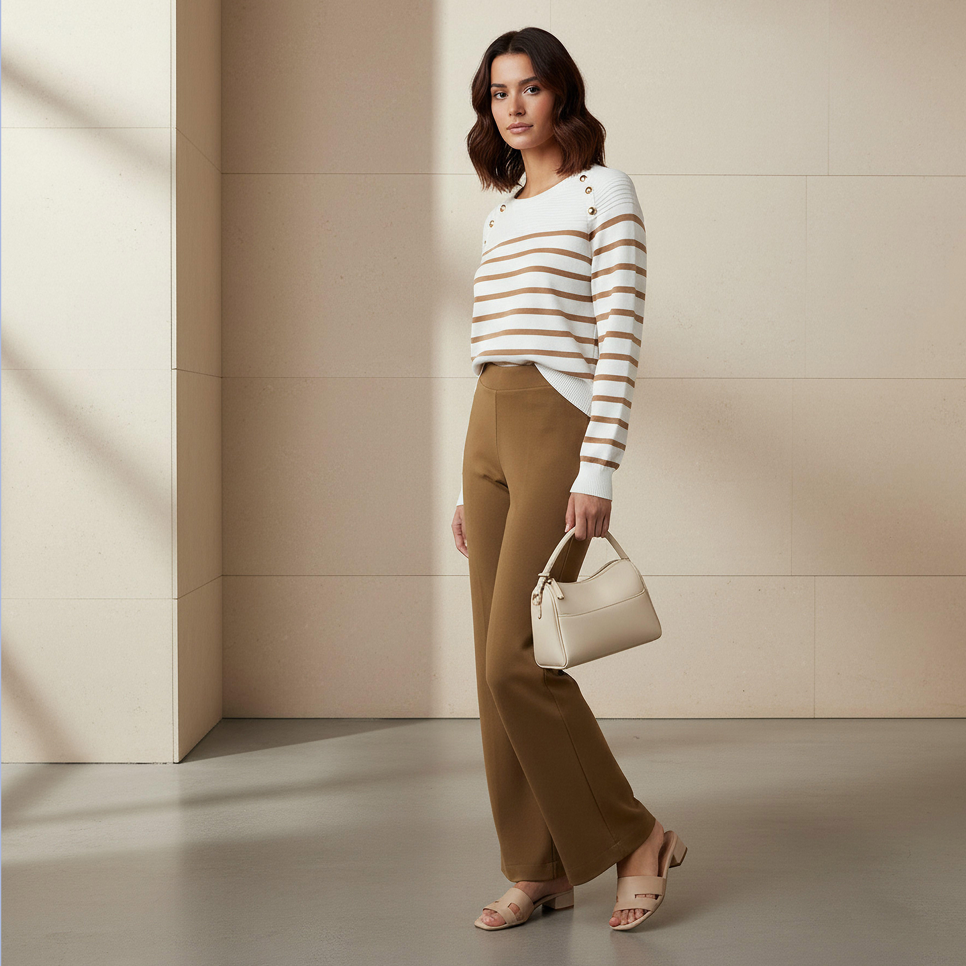 High Rise Ankle Length Bootcut Trousers-women-clothing-bottoms-trousers-image-2