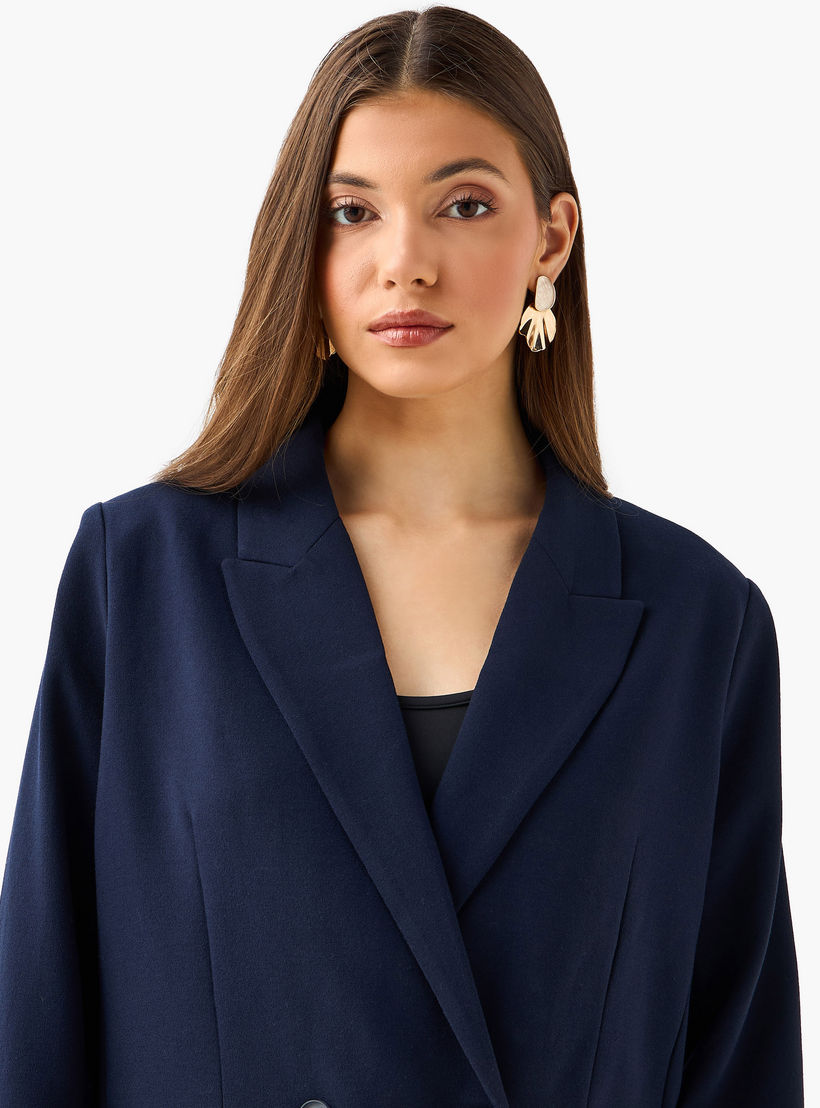 جاكيت بليزر بقصة واسعة وبصدر بإغلاق مزدوج-women-clothing-coordsets-image-7
