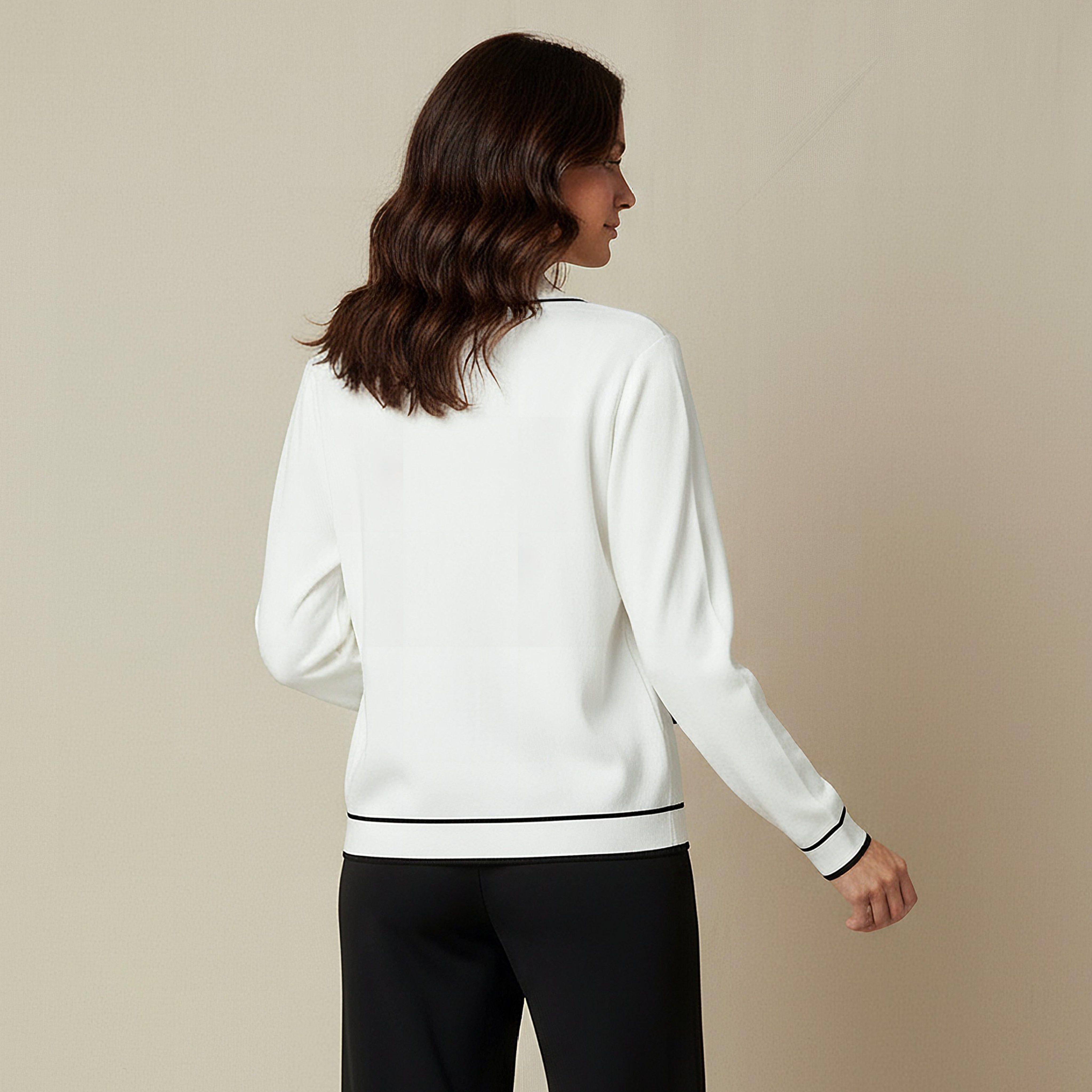 كارديجان بارز الملمس بياقة وقصة عادية-women-winterwear-cardigansandjumpers-cardigans-image-2