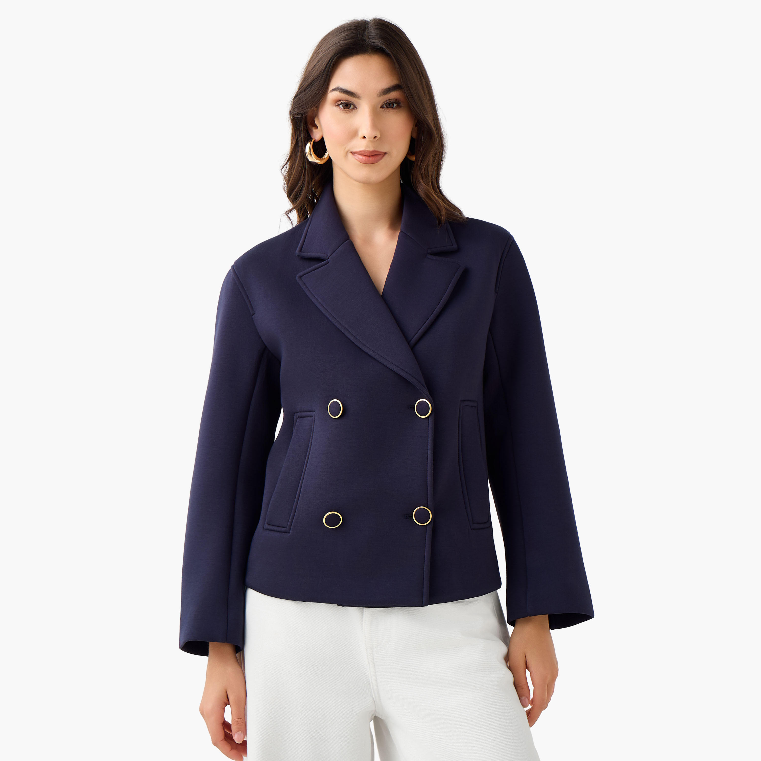 Regular Fit Blazer with Lapel Collar-women-clothing-coatsandjackets-blazers-image-3