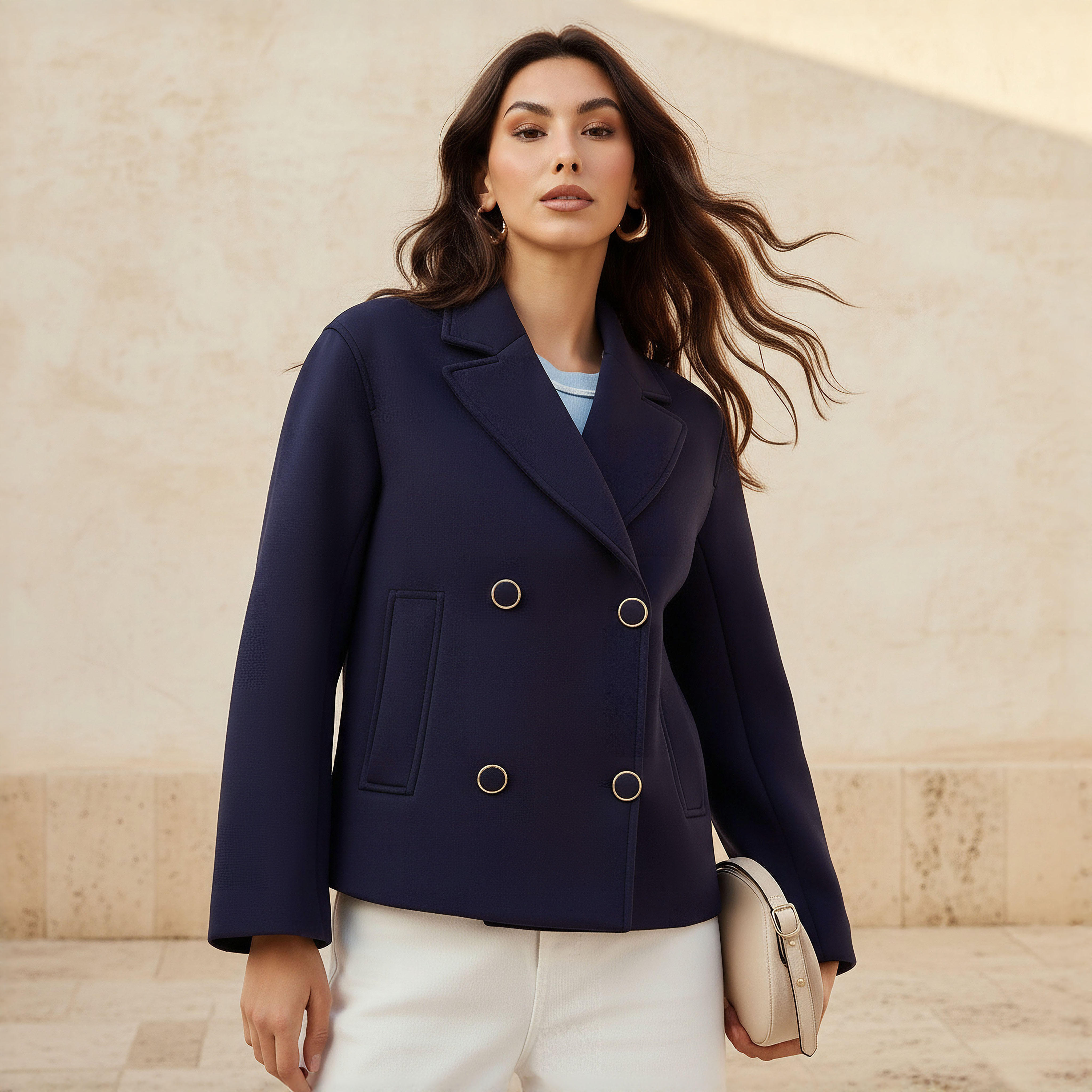 Regular Fit Blazer with Lapel Collar-women-clothing-coatsandjackets-blazers-image-1
