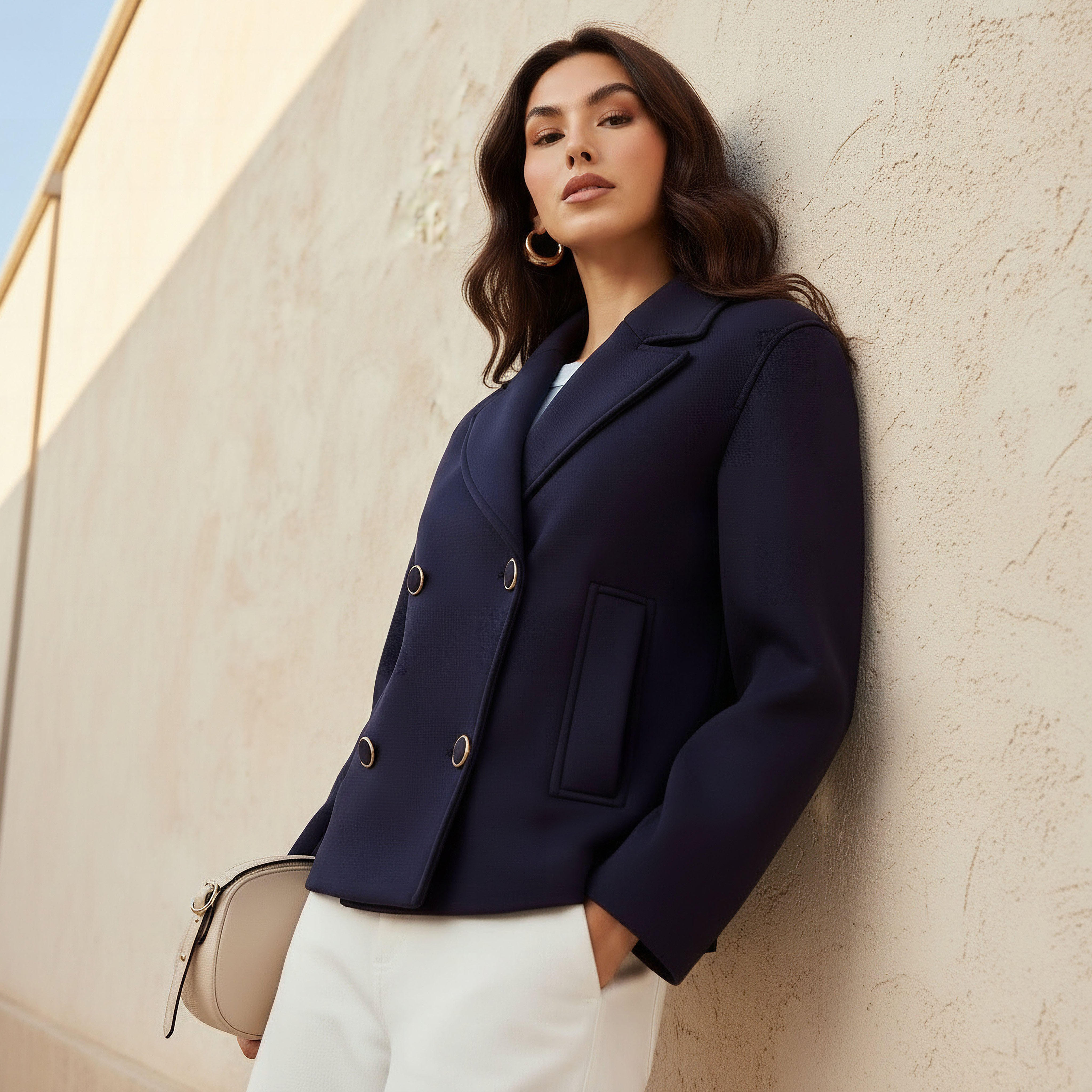 Regular Fit Blazer with Lapel Collar-women-clothing-coatsandjackets-blazers-image-2
