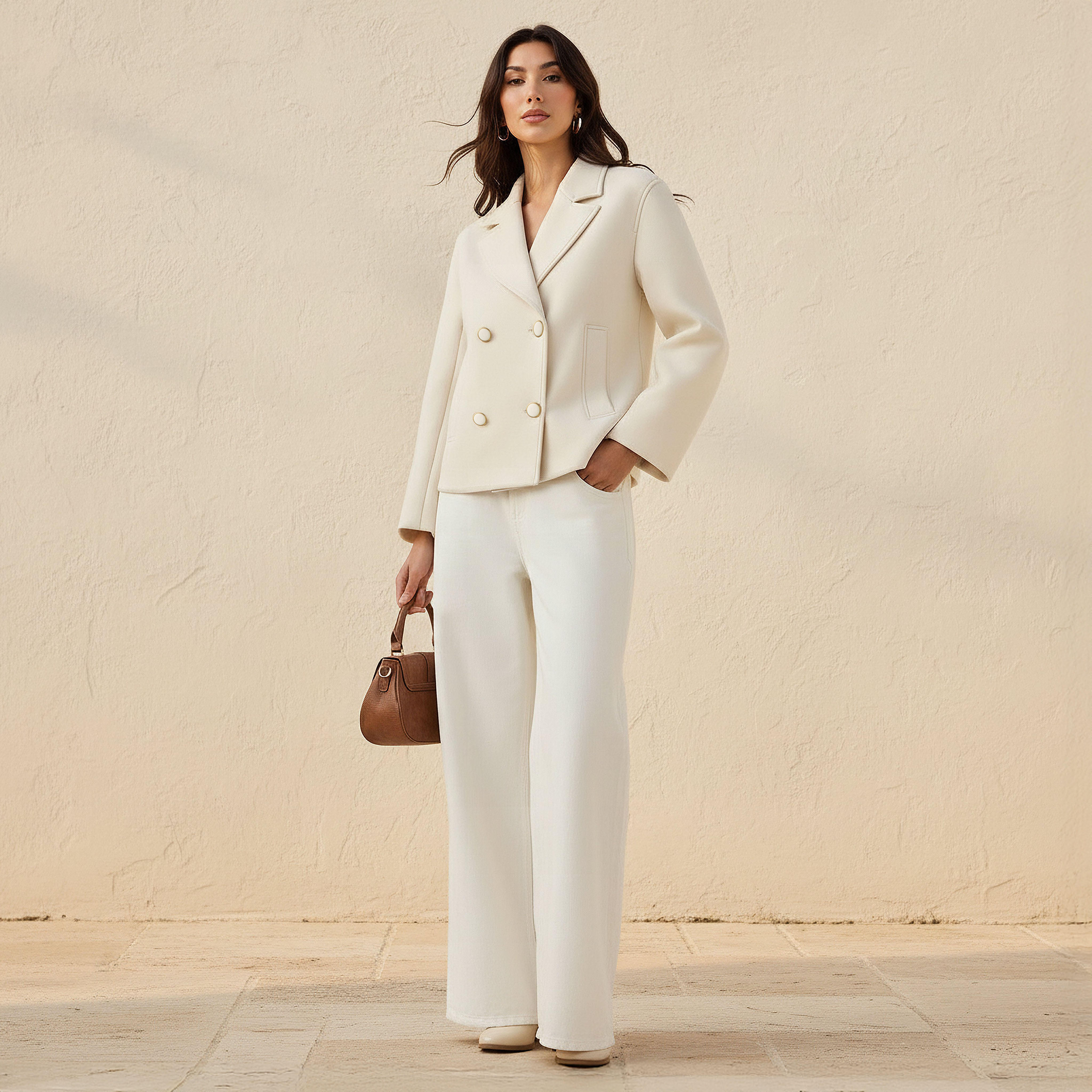 بليزر بقصّة عادية وياقة مطوية-women-clothing-coatsandjackets-blazers-image-6