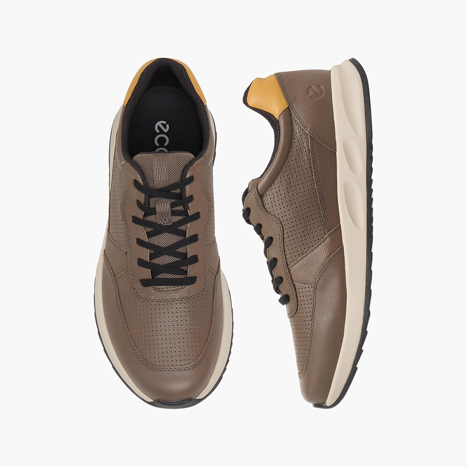 حذاء سنيكرز جلد بطول الكاحل ورباط إغلاق للرجال من إيكو-men-shoes-sneakers-image-1