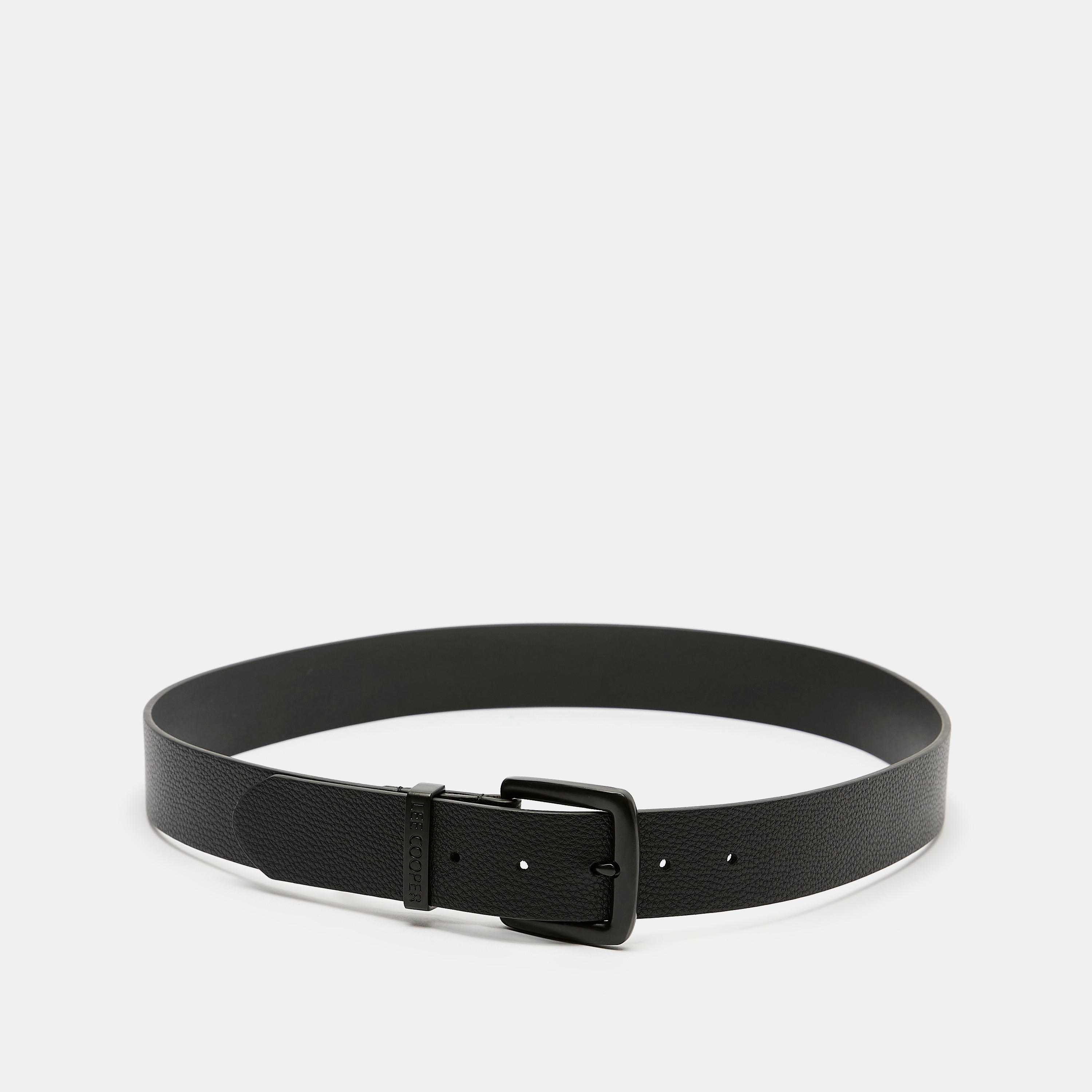 حزام بارز الملمس بإبزيم بدبّوس إغلاق من لي كوبر-men-beltsandwallets-belts-image-3