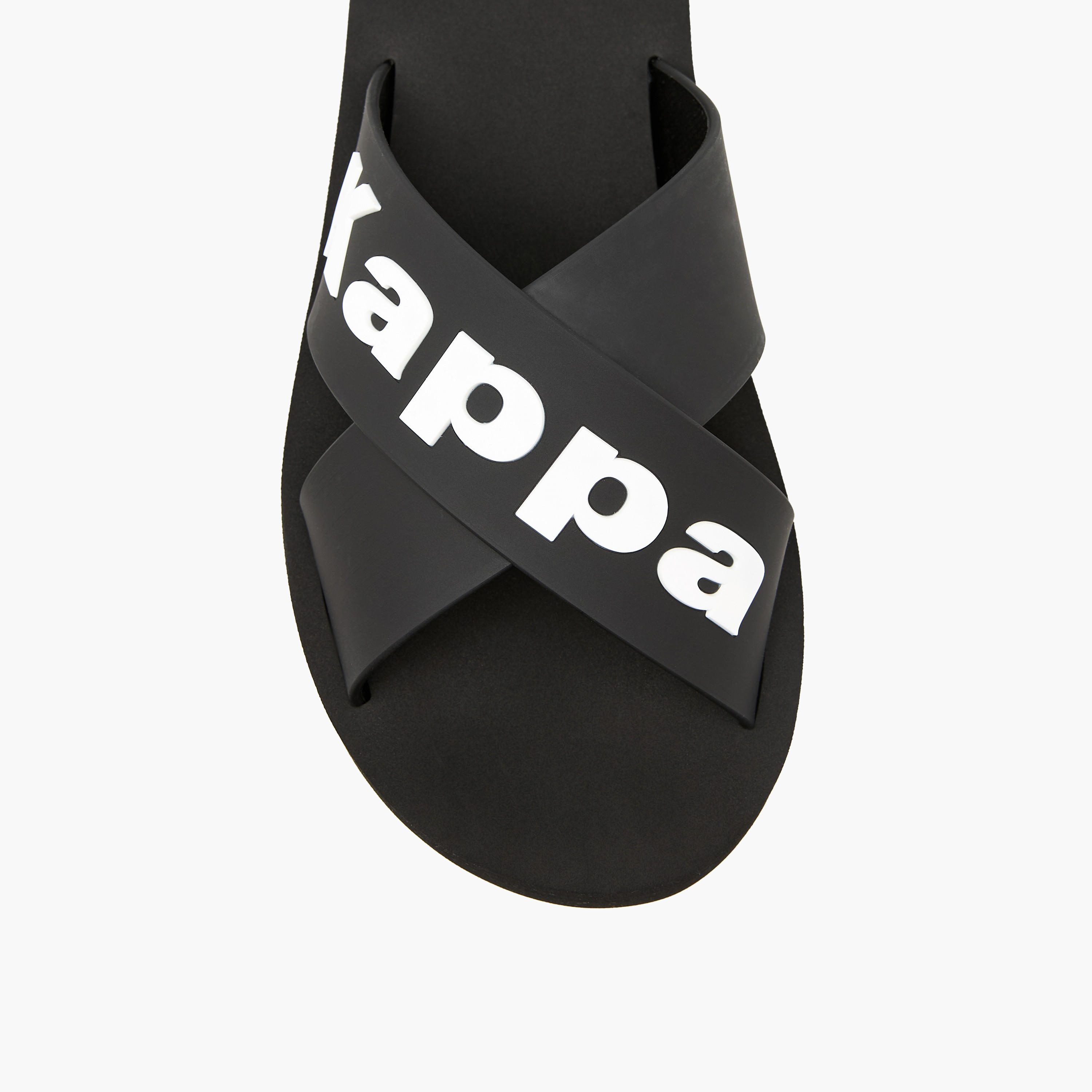 Kappa Women Logo Print Cross Strap Slides-women-shoes-flats-slides-image-3