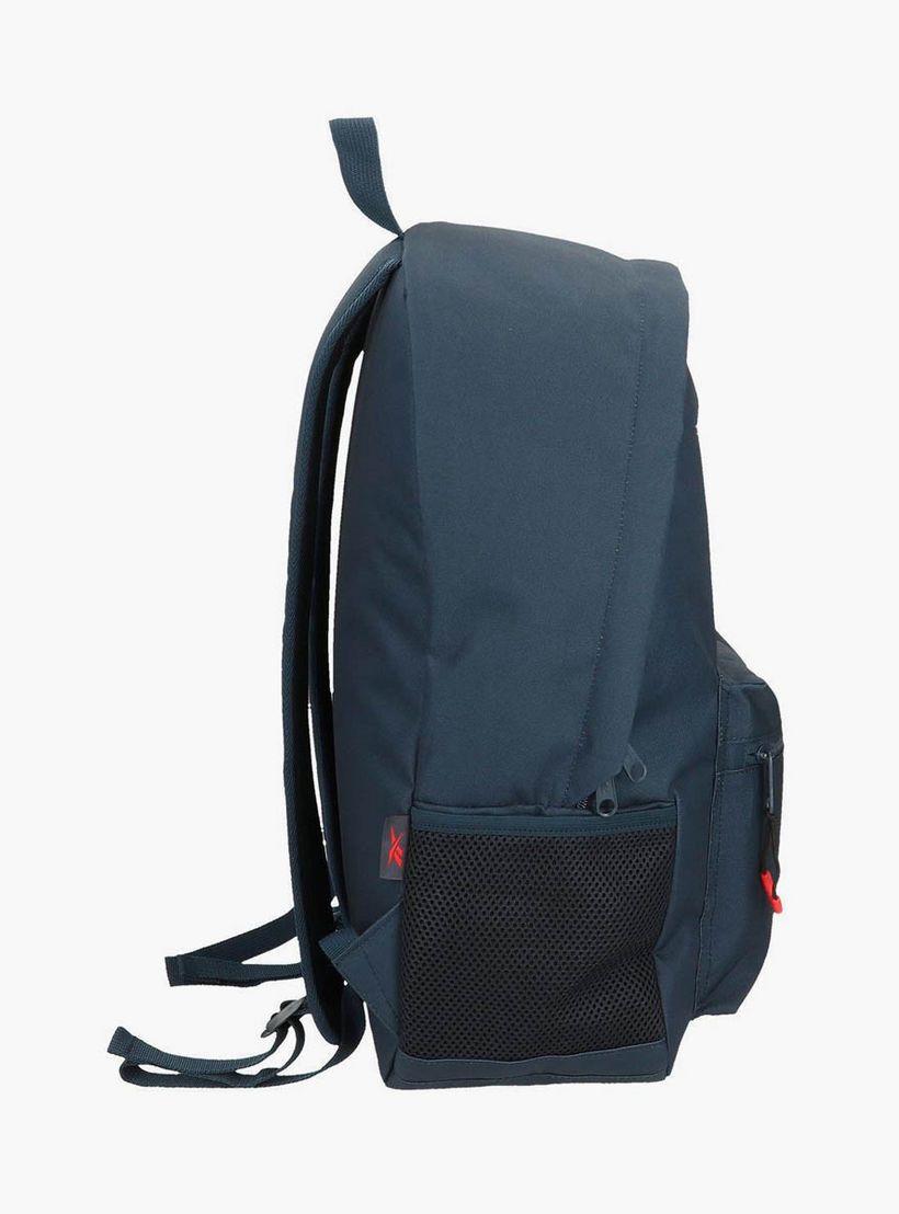 Reebok Logo Print School Backpack with Adjustable Straps and Zip Closure - 38x19x43 cm-school-bagsandbackpacks-backpacks-image-2