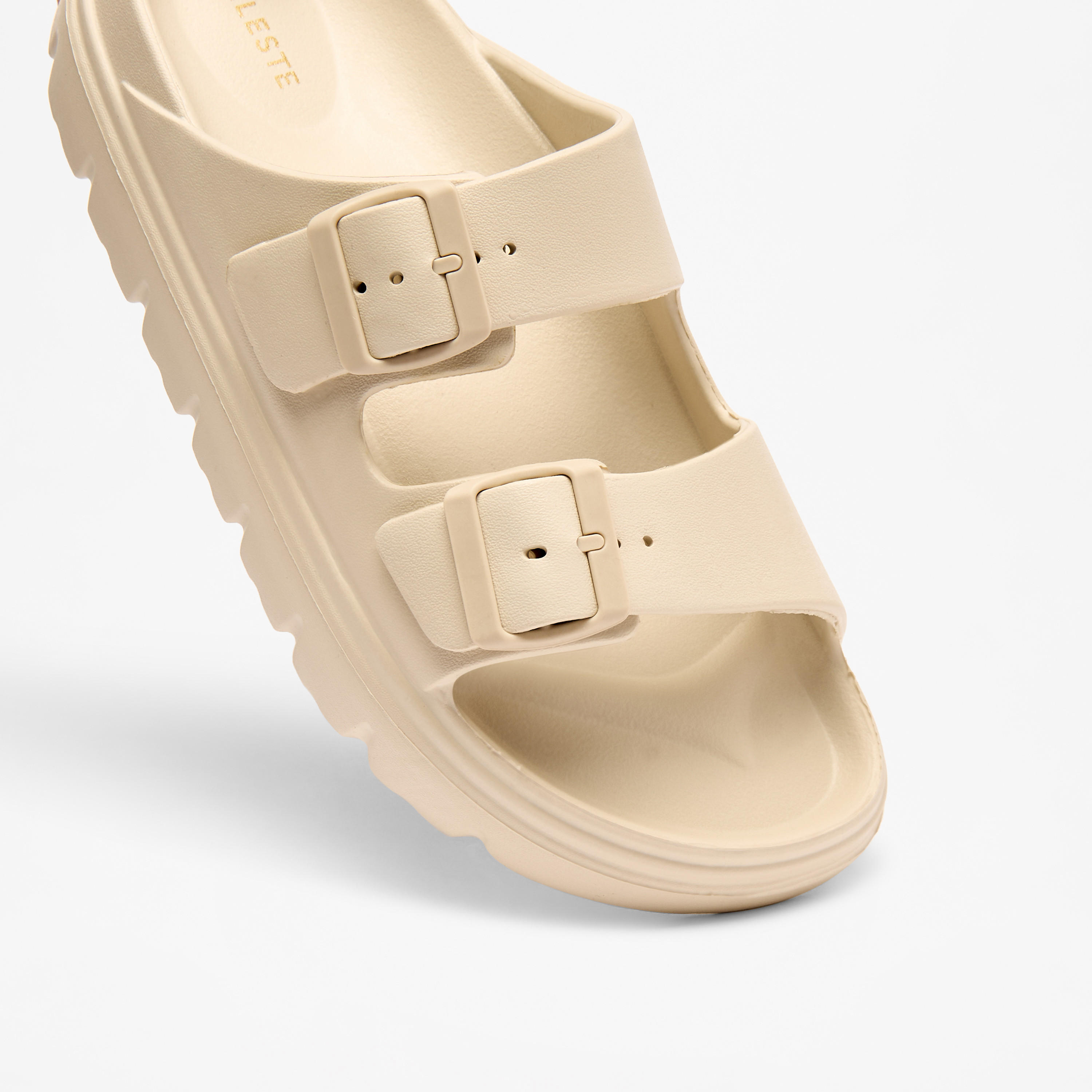 Celeste Women's Solid Slip-On Sandals with Buckle Accent-women-shoes-flats-sandals-image-4