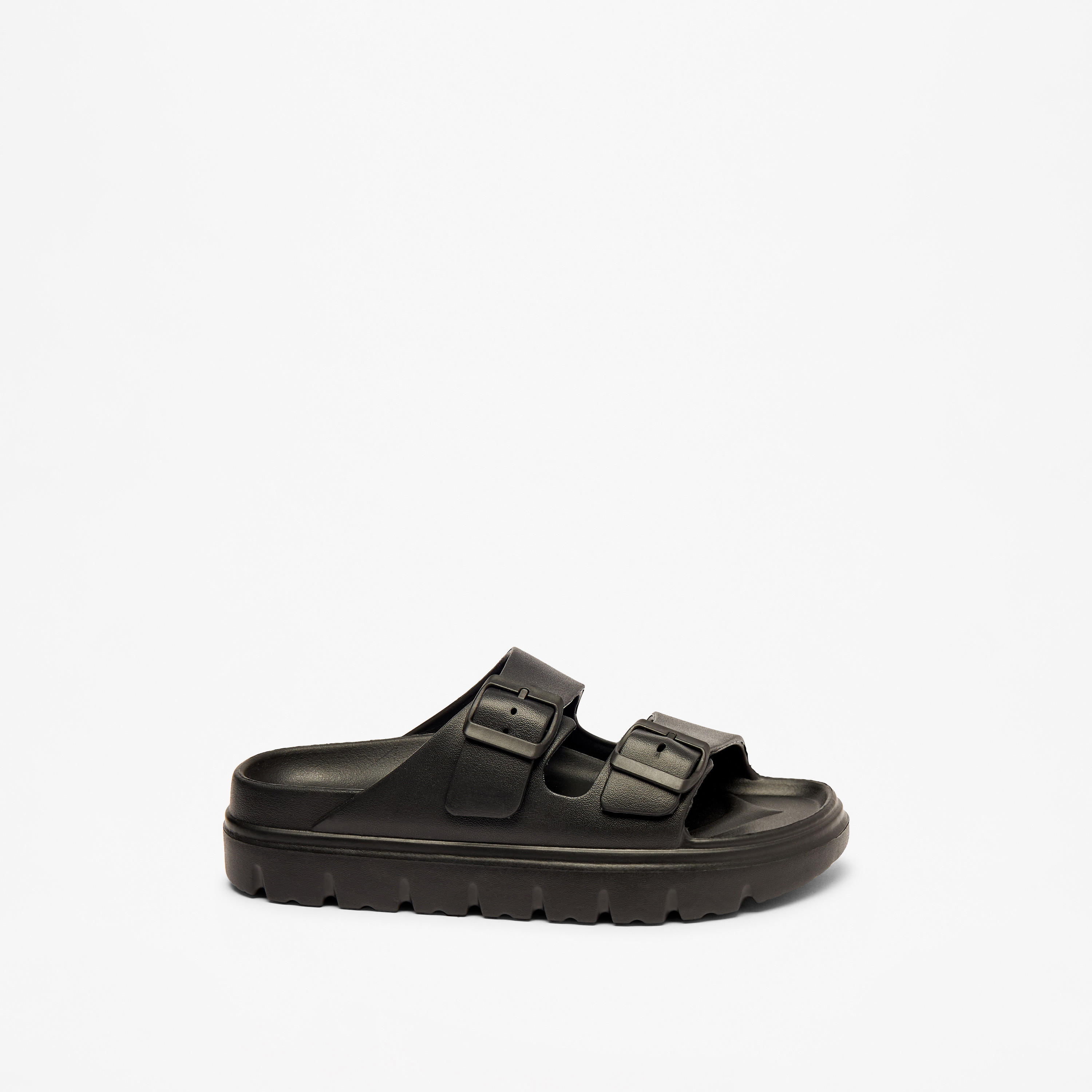 Celeste Women's Solid Slip-On Sandals with Buckle Accent-women-shoes-flats-sandals-image-3