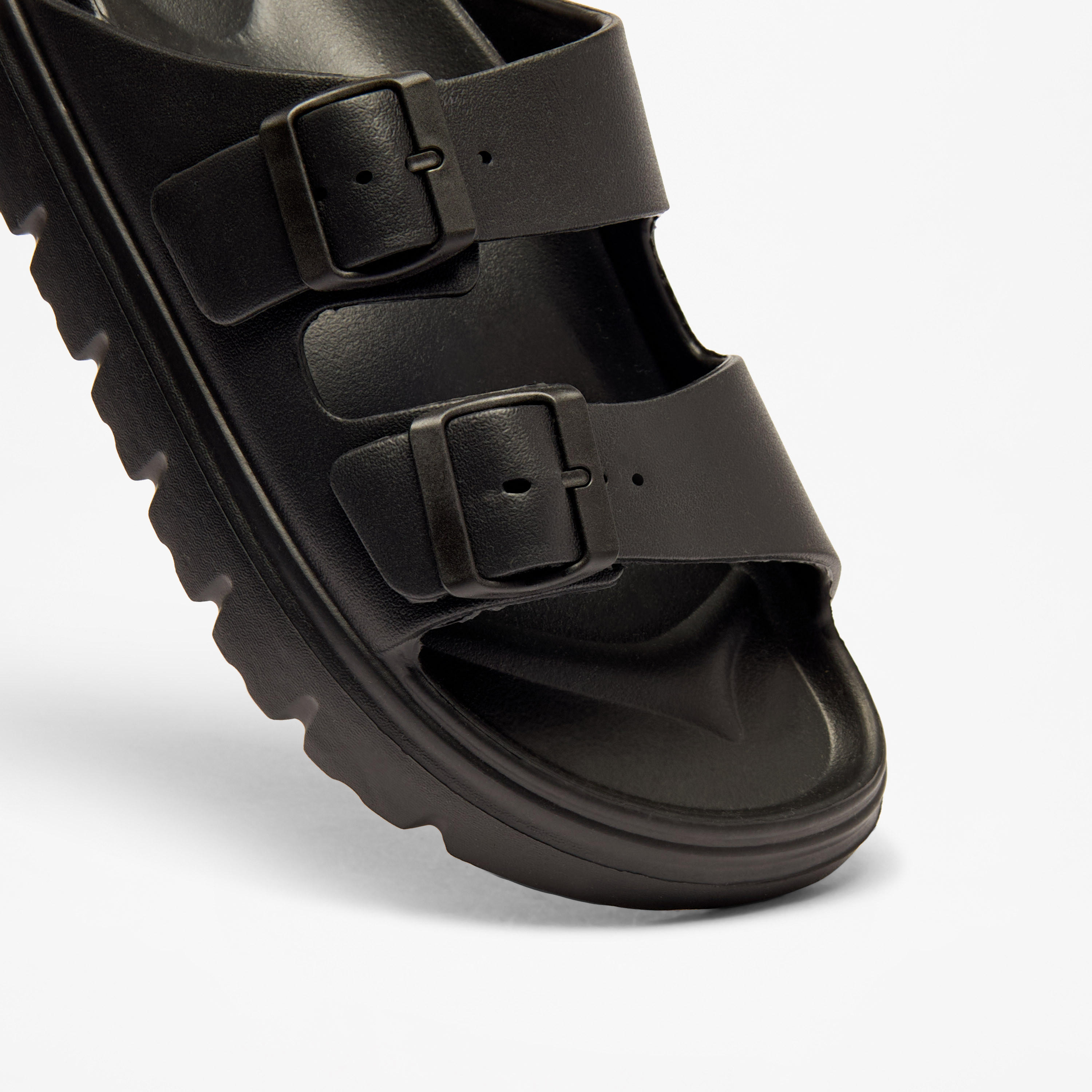 Celeste Women's Solid Slip-On Sandals with Buckle Accent-women-shoes-flats-sandals-image-4
