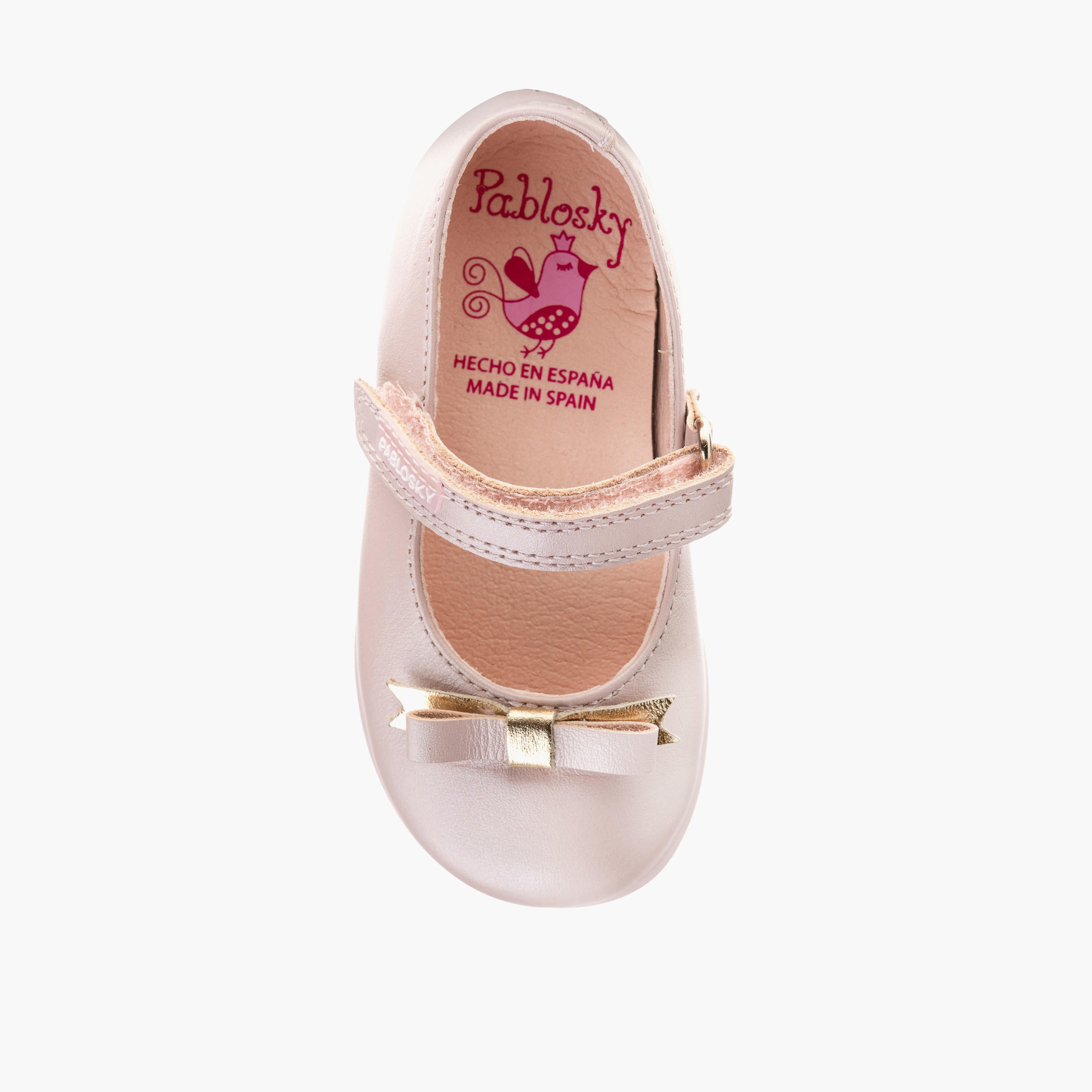 Pablosky Girls' Bow Accent Mary Jane Shoes with Hook and Loop Closure-girls-shoes-maryjanes-image-4