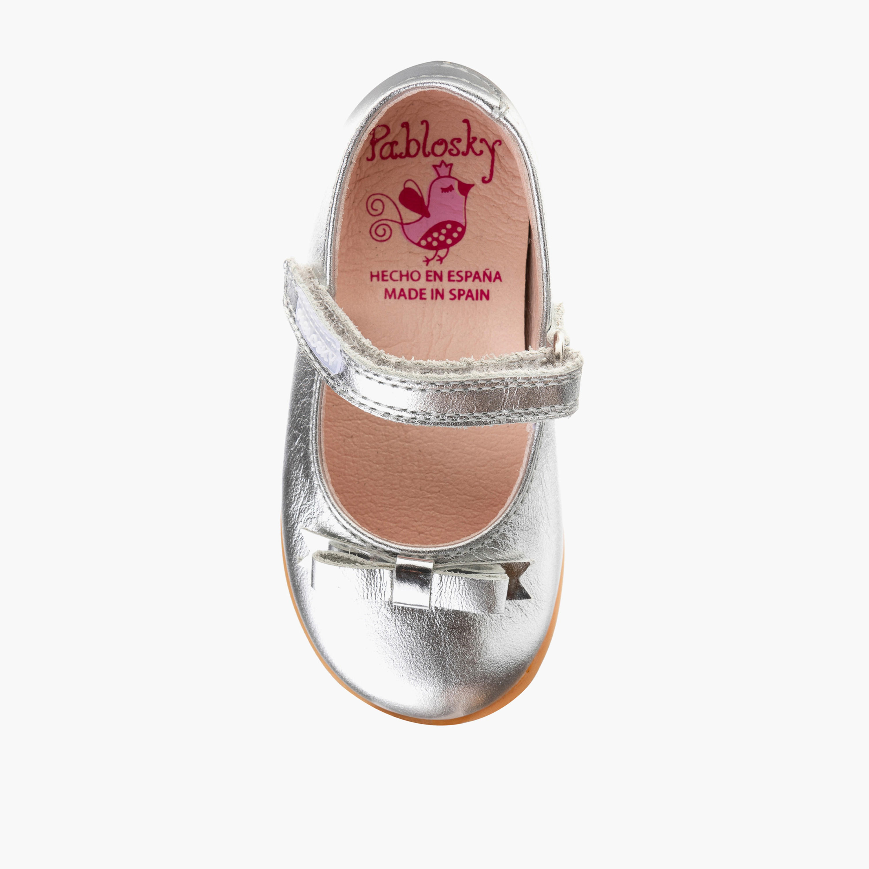 Pablosky Girls' Bow Accent Mary Jane Shoes with Hook and Loop Closure-girls-shoes-maryjanes-image-4