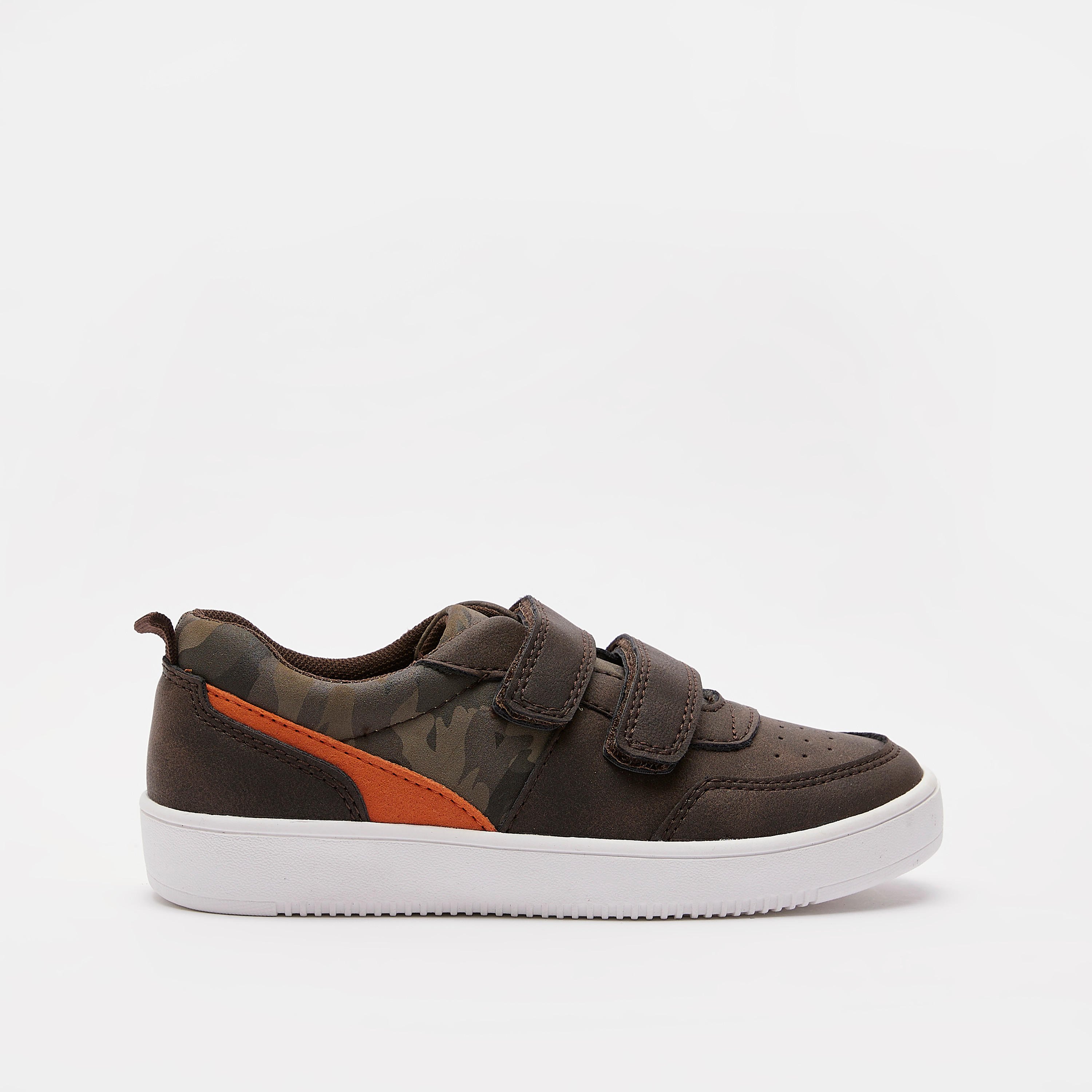 حذاء سنيكرز بشريط إغلاق لاصق وطبعات من مستر دوتشيني-boys-shoes-schoolshoes-image-1