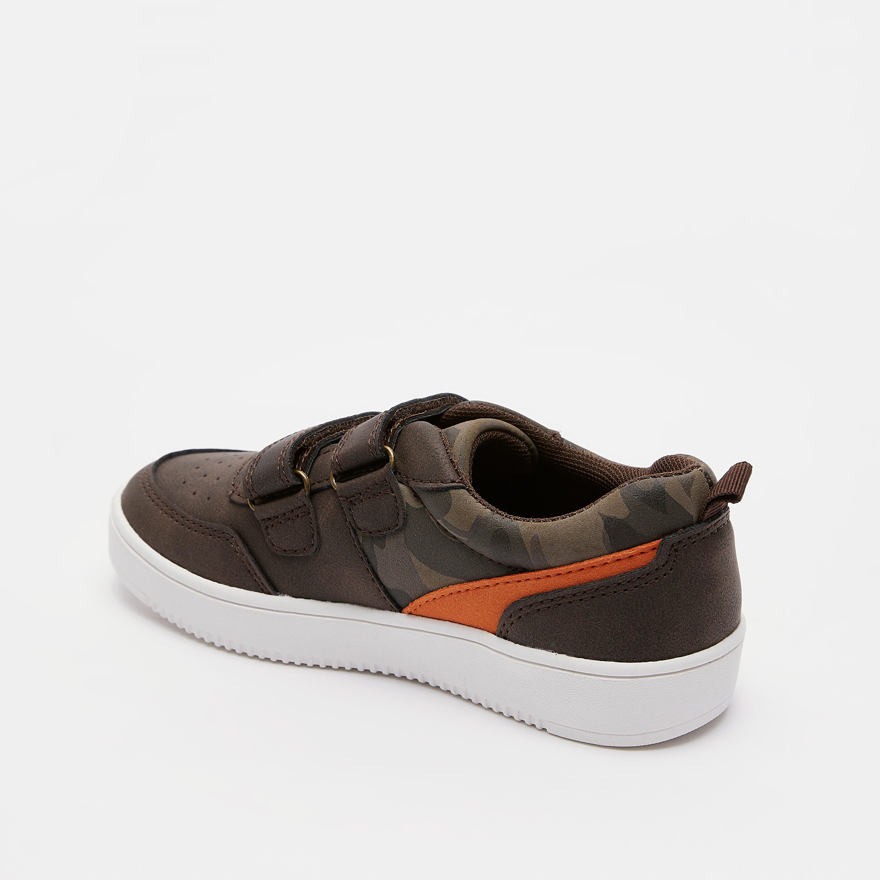 حذاء سنيكرز بشريط إغلاق لاصق وطبعات من مستر دوتشيني-boys-shoes-schoolshoes-image-3
