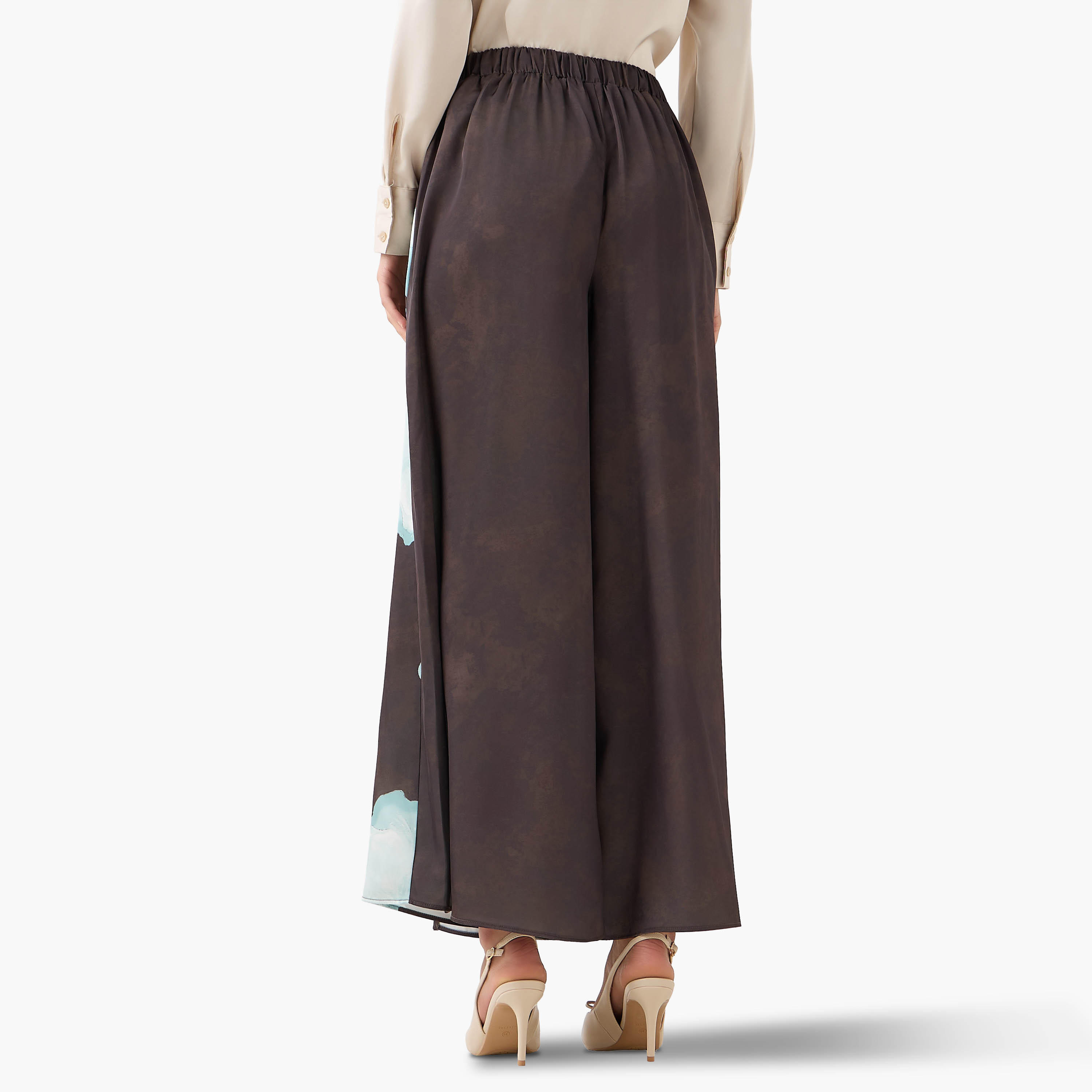بنطلون واسع الساقين بخصر مرن وكشكش وطبعات زهور-women-clothing-bottoms-trousers-image-3