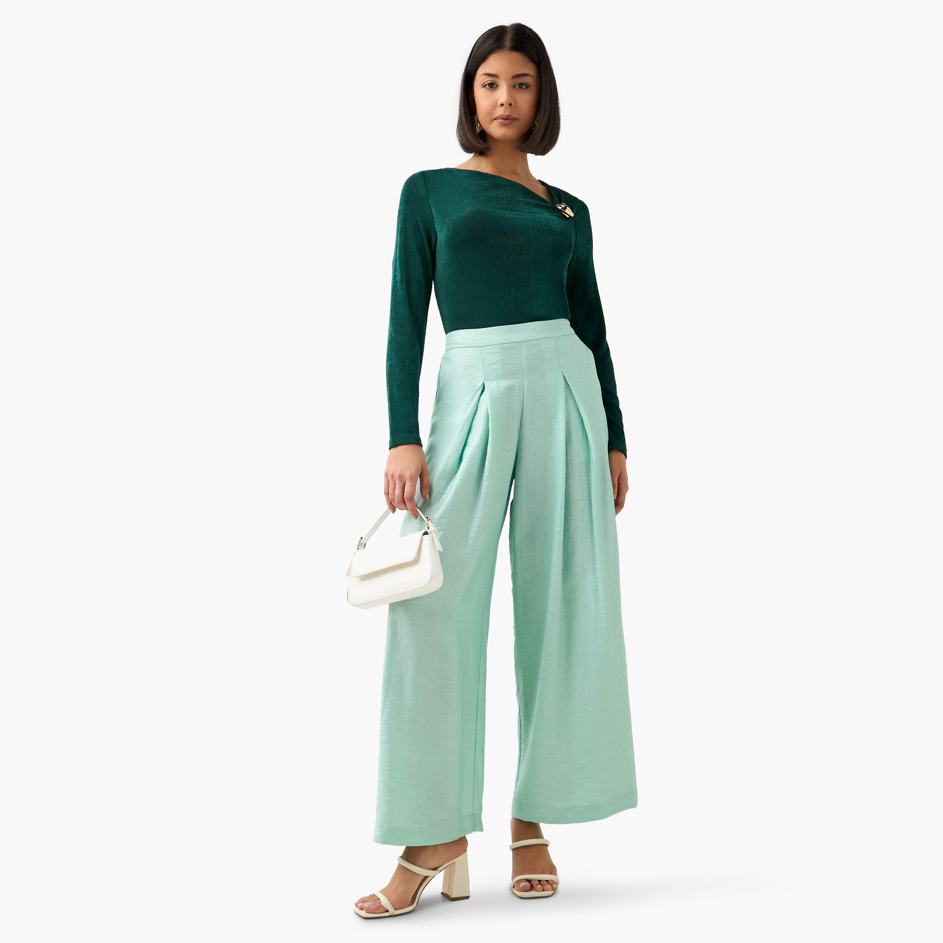 بلوزة محبوكة بحافة ميتاليك من سلينكي-women-clothing-shirtsandblouses-blouses-image-4