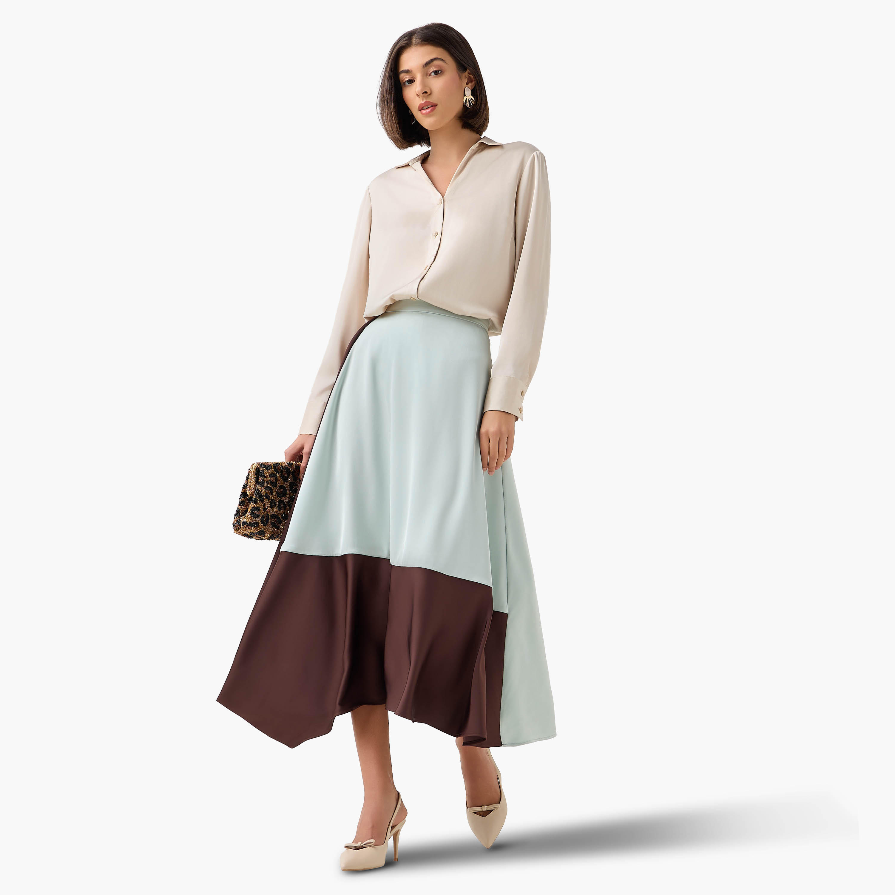 تنورة ميدي إيه لاين واسعة بقوالب ملونة-women-clothing-bottoms-skirts-image-3