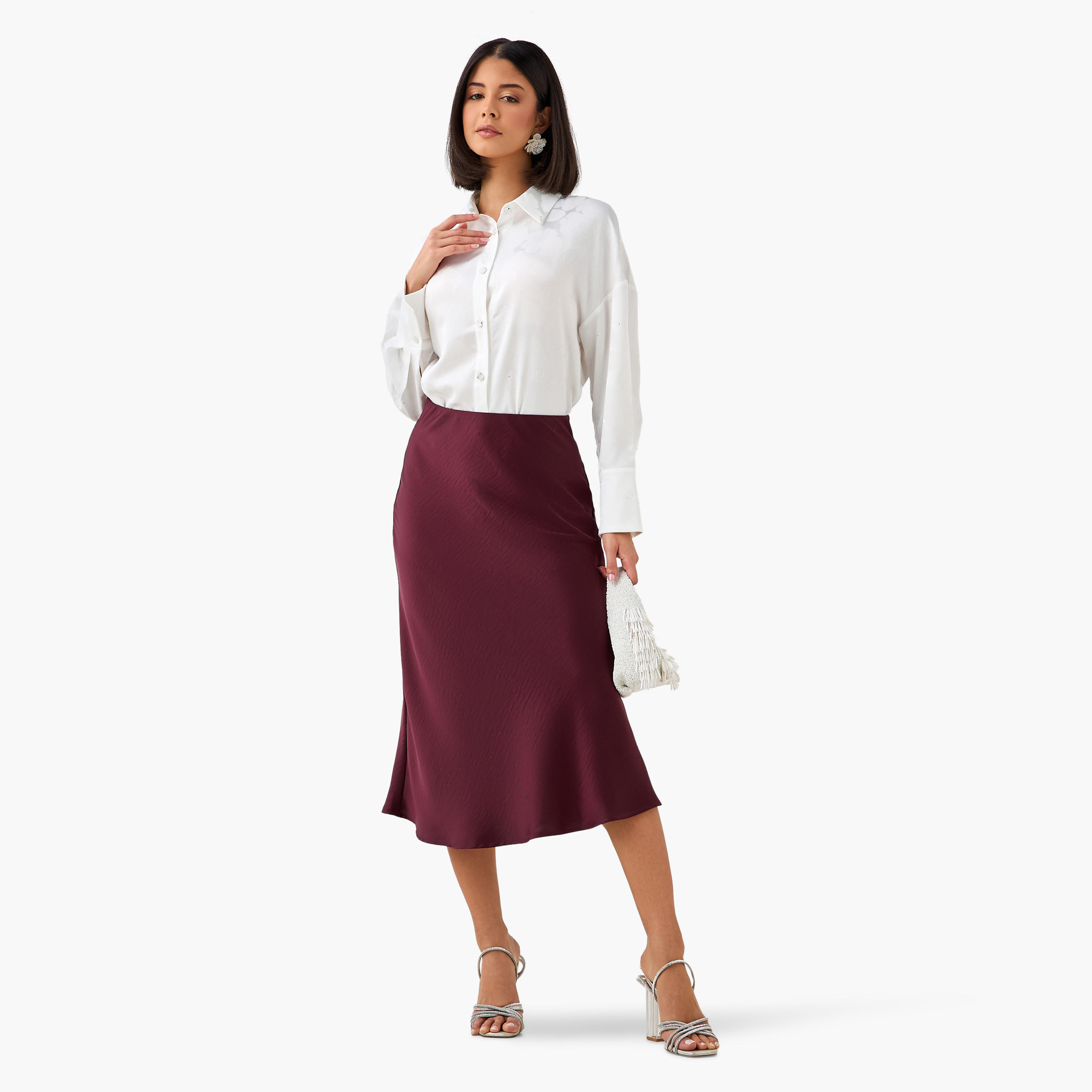 قميص جاكار بقصّة عادية-women-clothing-shirtsandblouses-shirts-image-3