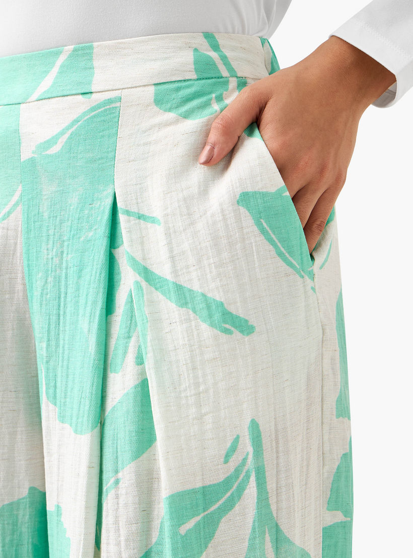 بنطلون واسع الساقين بطبعات زهور مع كسرات-women-clothing-bottoms-trousers-image-6