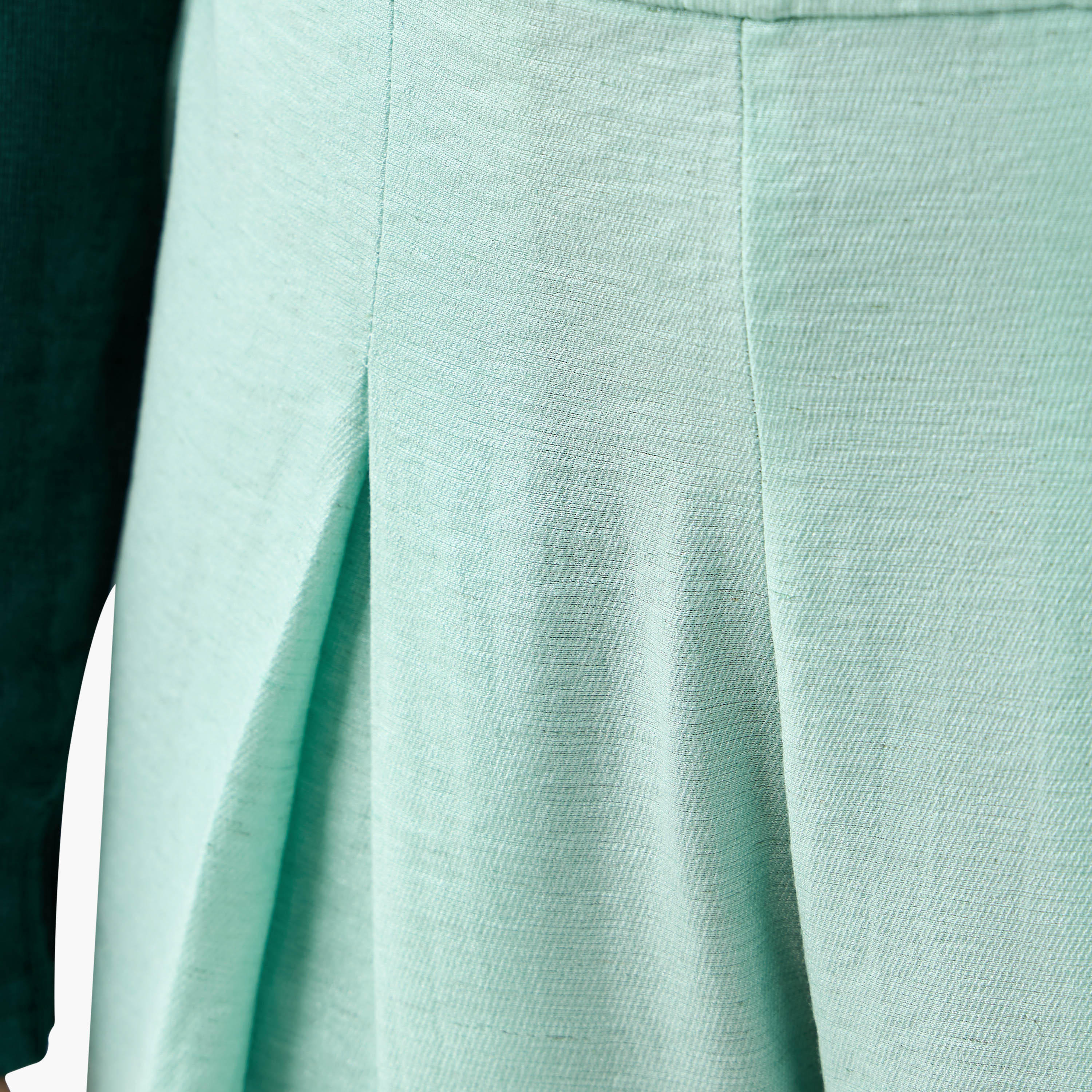 بنطلون واسع الساقين بكسرات ولون سادة-women-clothing-bottoms-trousers-image-2