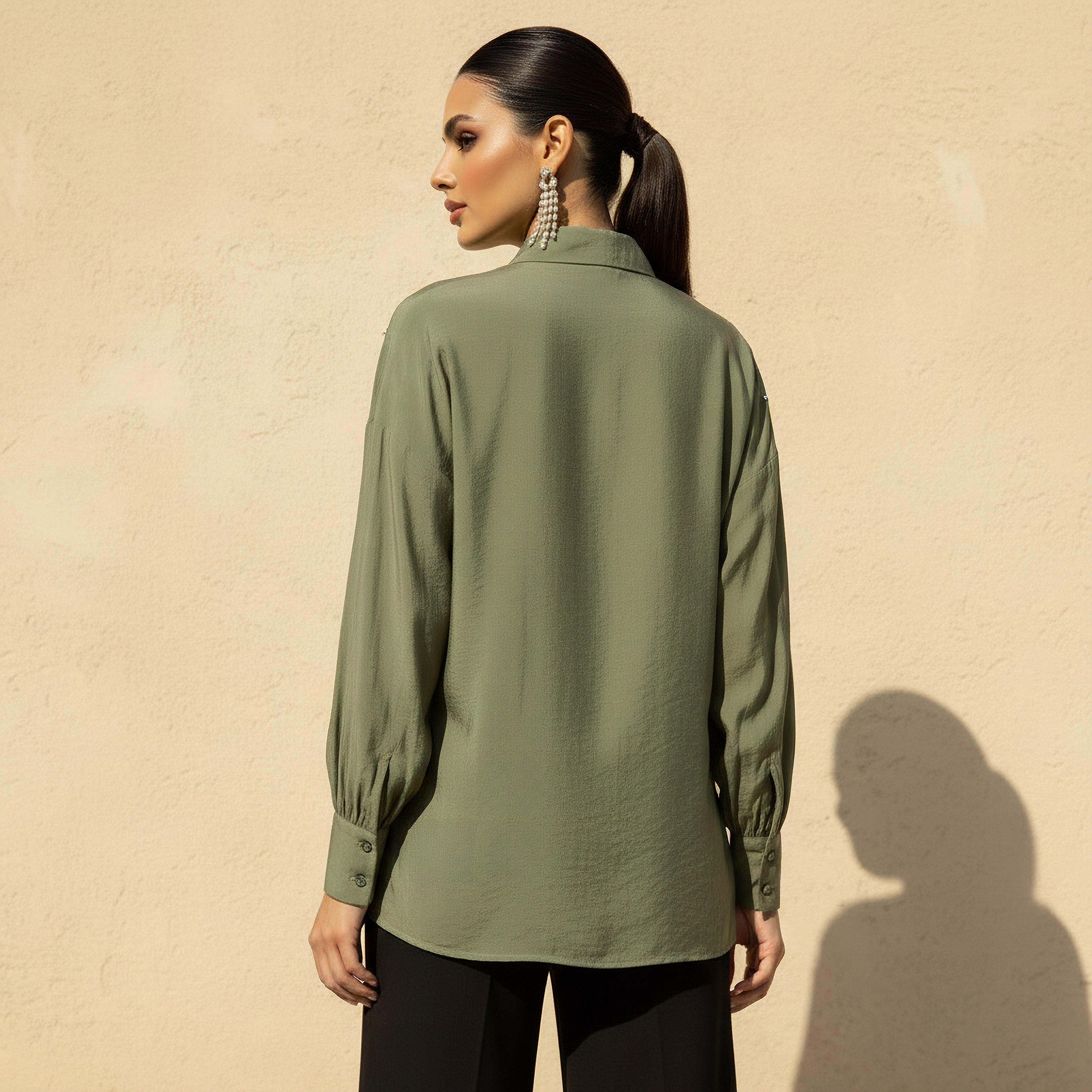 قميص بتفاصيل زينة-women-clothing-shirtsandblouses-shirts-image-4